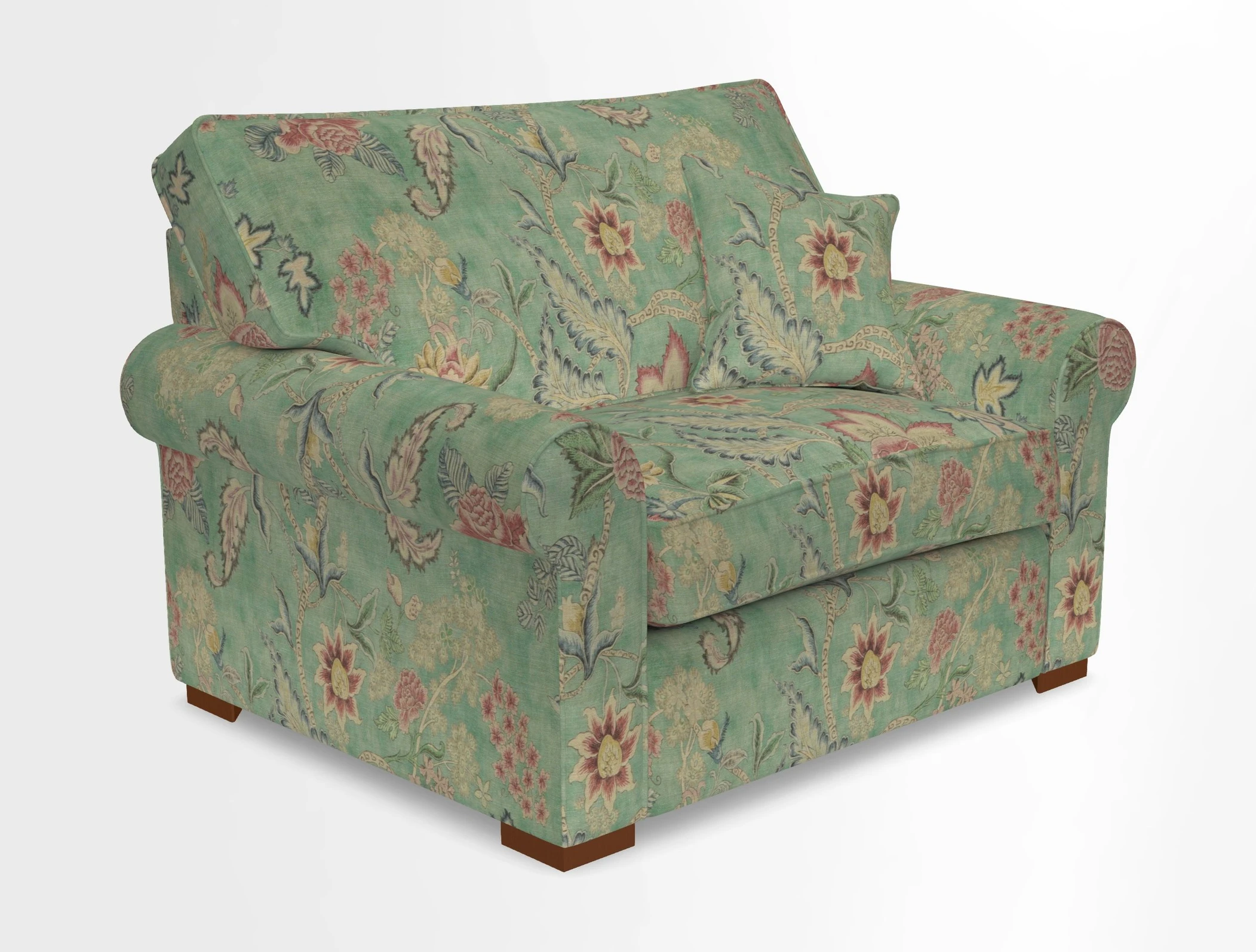 Upperton Snuggler Loose Cover in Two Tone Plain Biscuit - Loose cover option available