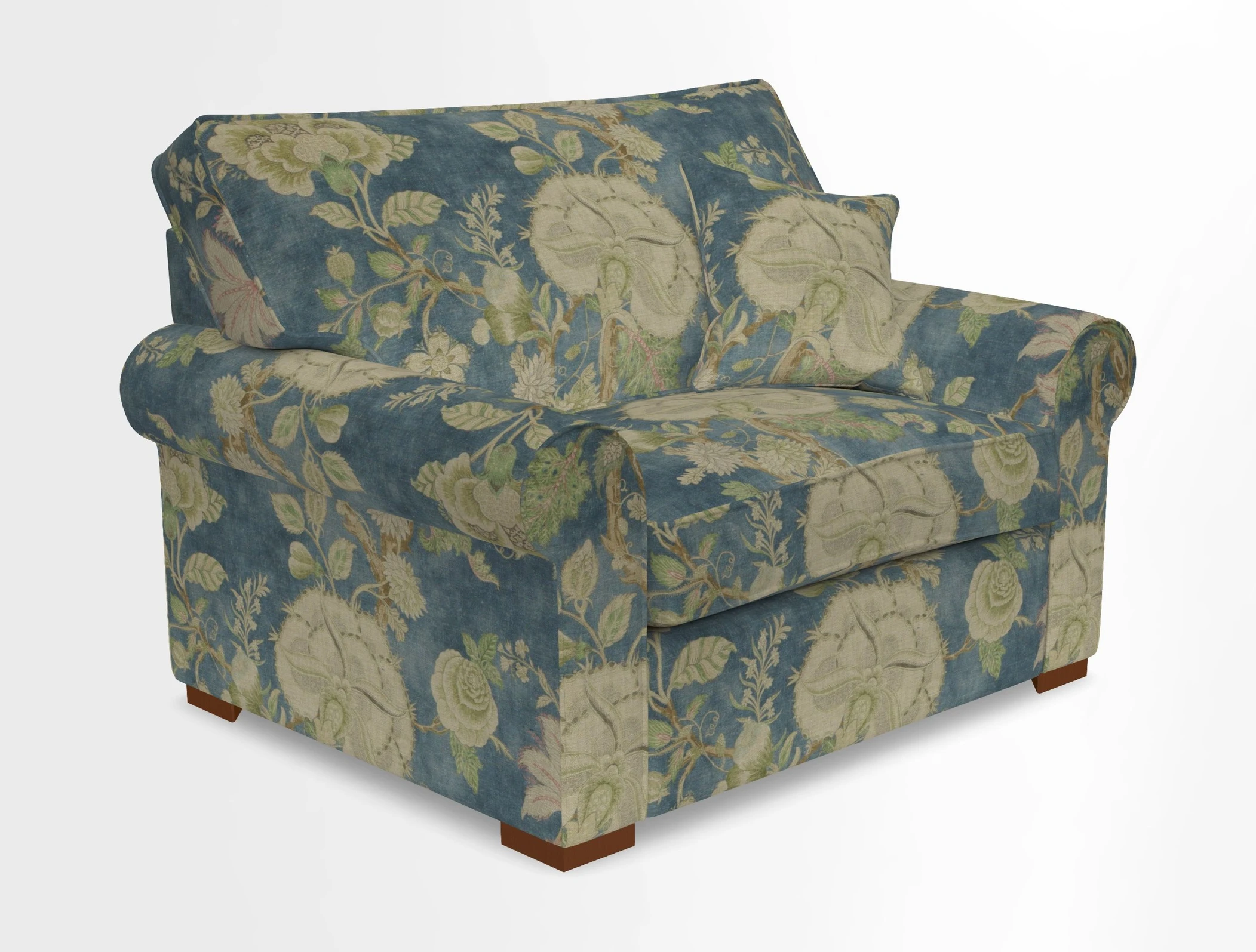 Upperton Snuggler Loose Cover in Two Tone Plain Biscuit - Loose cover option available