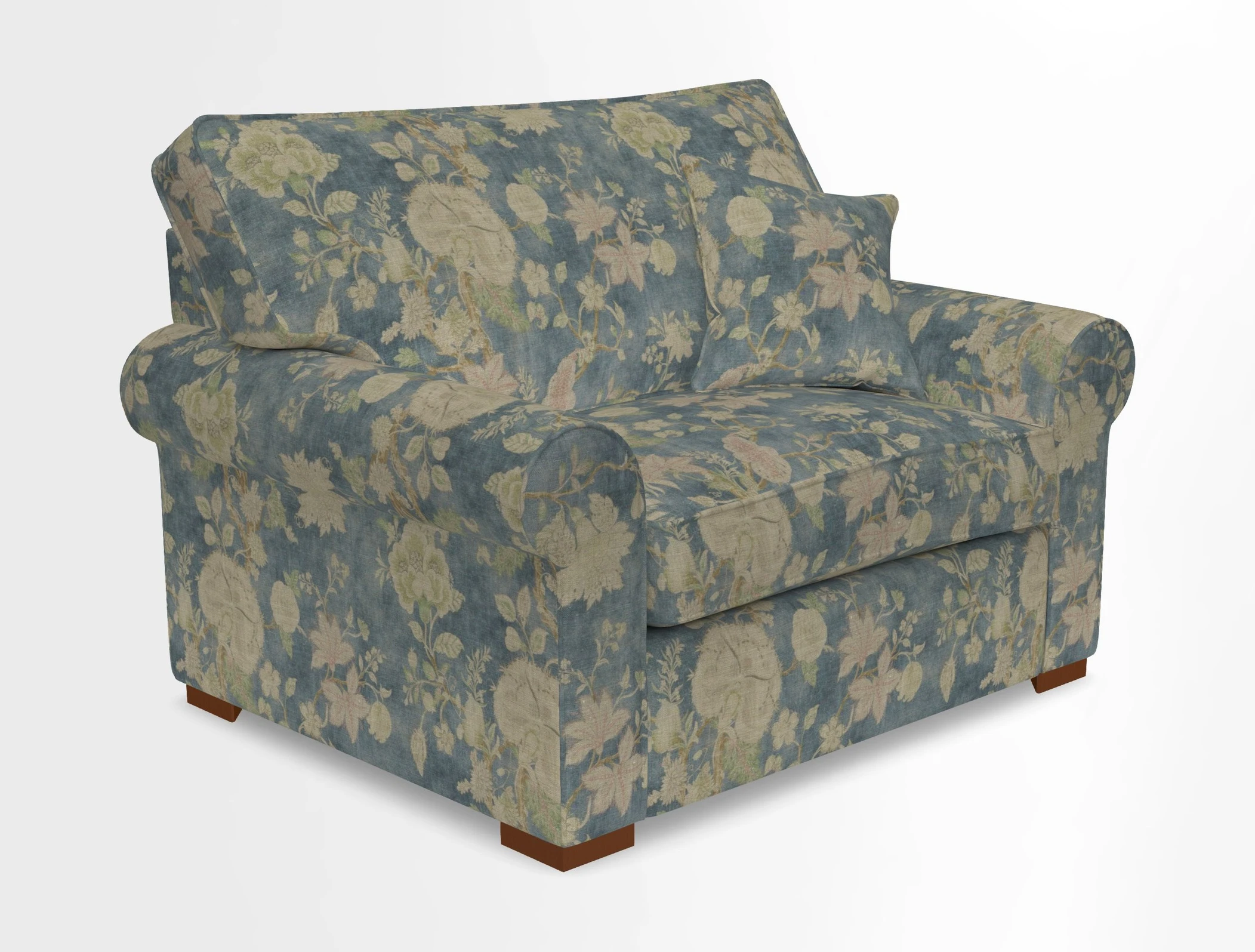 Upperton Snuggler Loose Cover in Two Tone Plain Biscuit - Loose cover option available