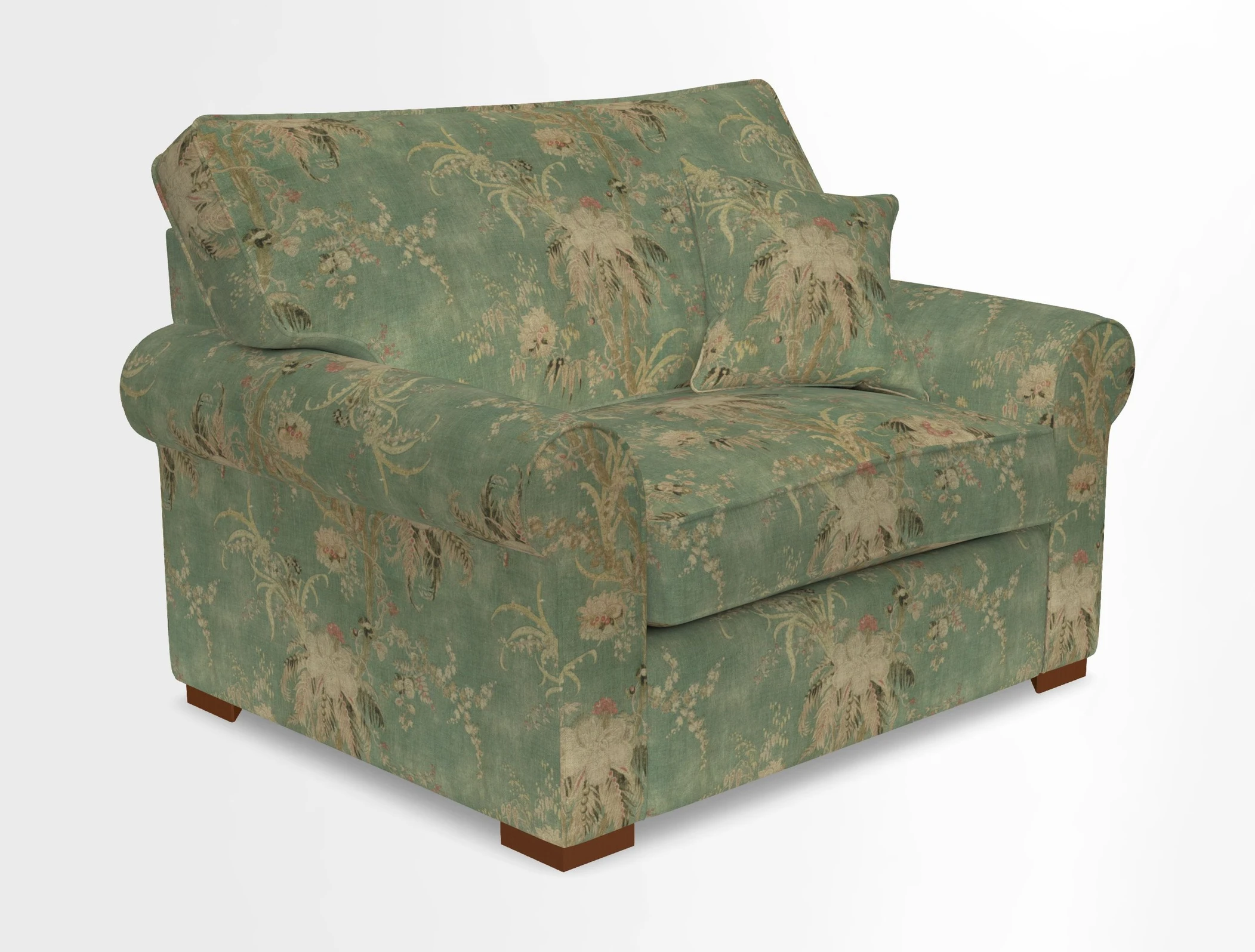 Upperton Snuggler Loose Cover in Two Tone Plain Biscuit - Loose cover option available