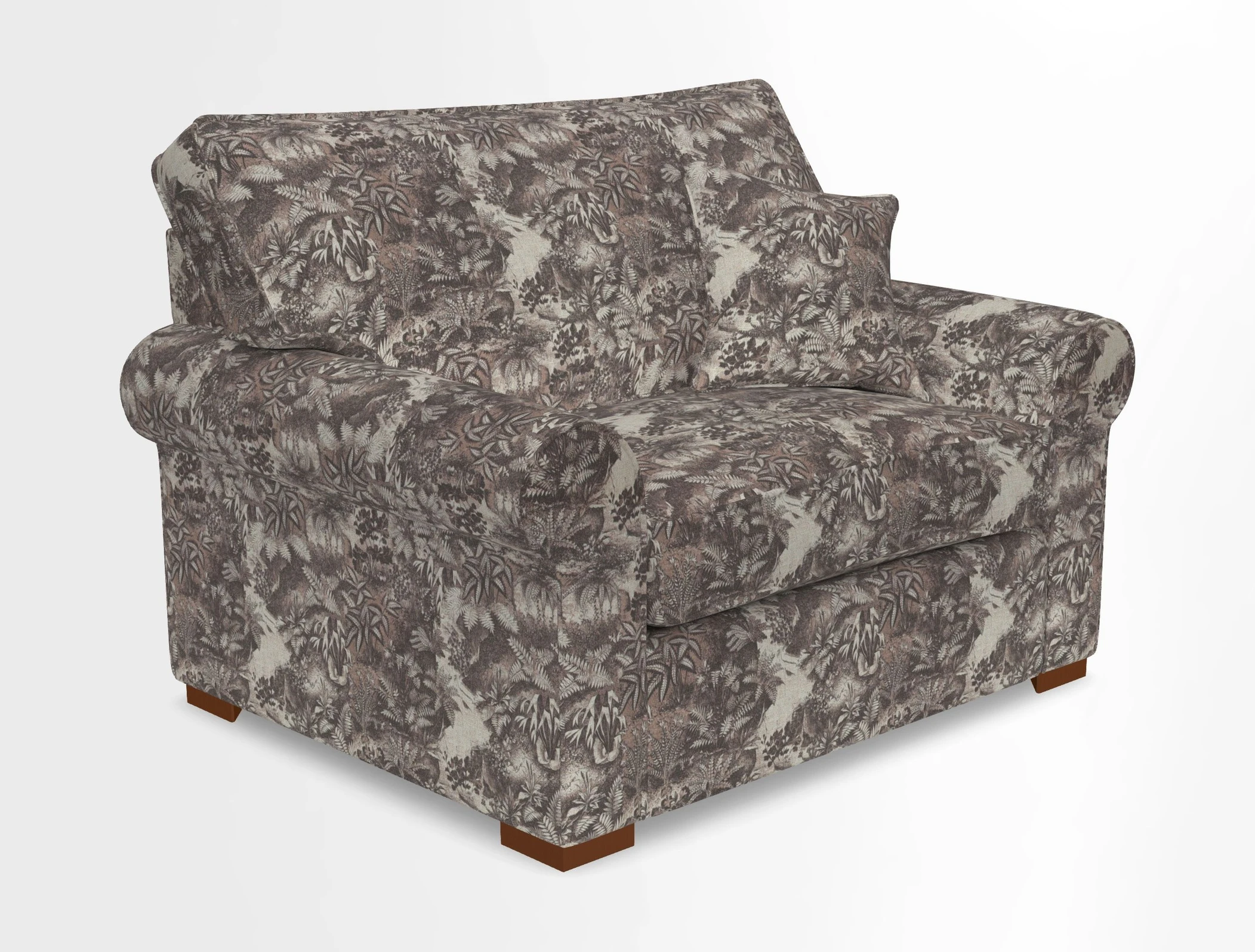 Upperton Snuggler Loose Cover in Two Tone Plain Biscuit - Loose cover option available