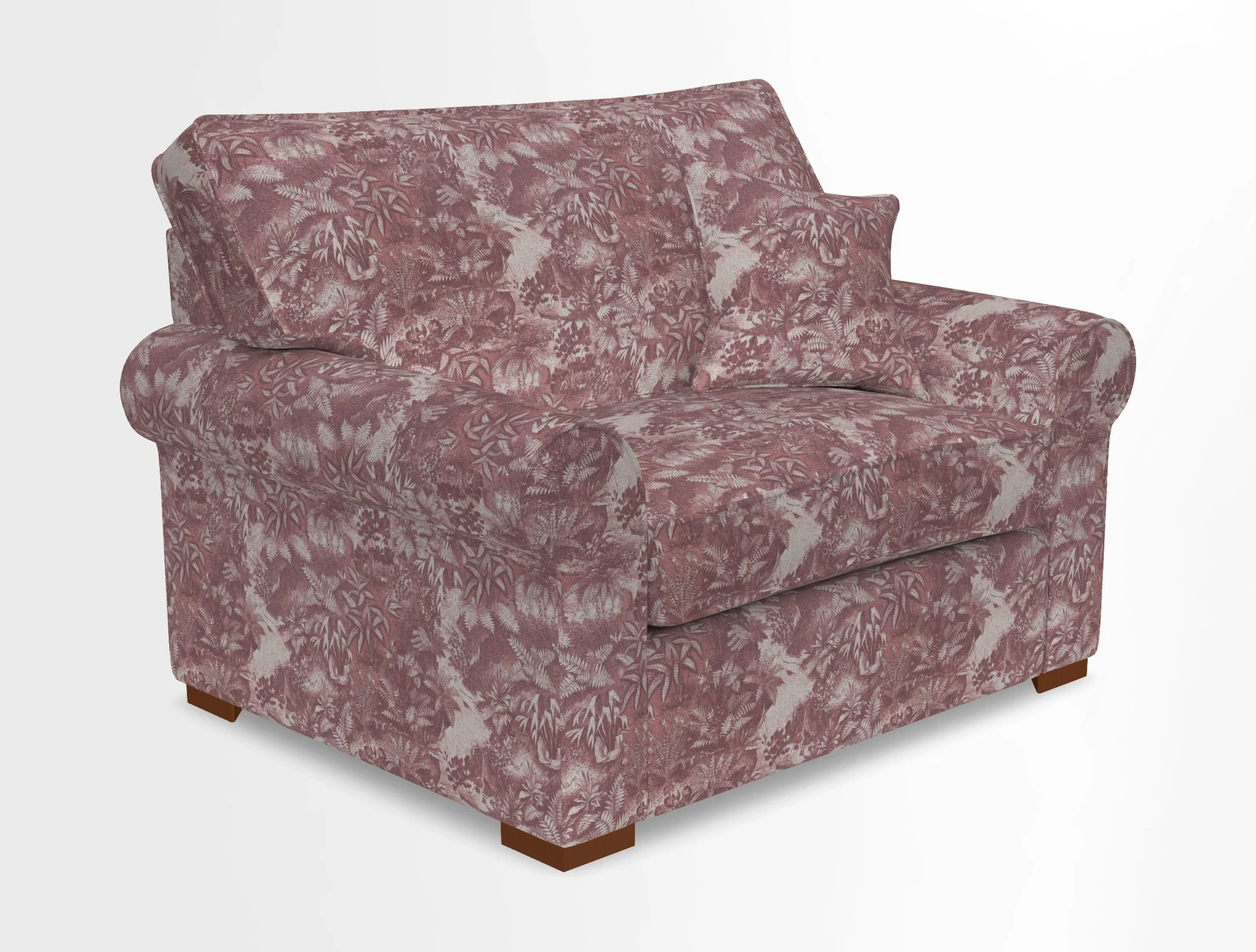 Upperton Snuggler Loose Cover in Two Tone Plain Biscuit - Loose cover option available