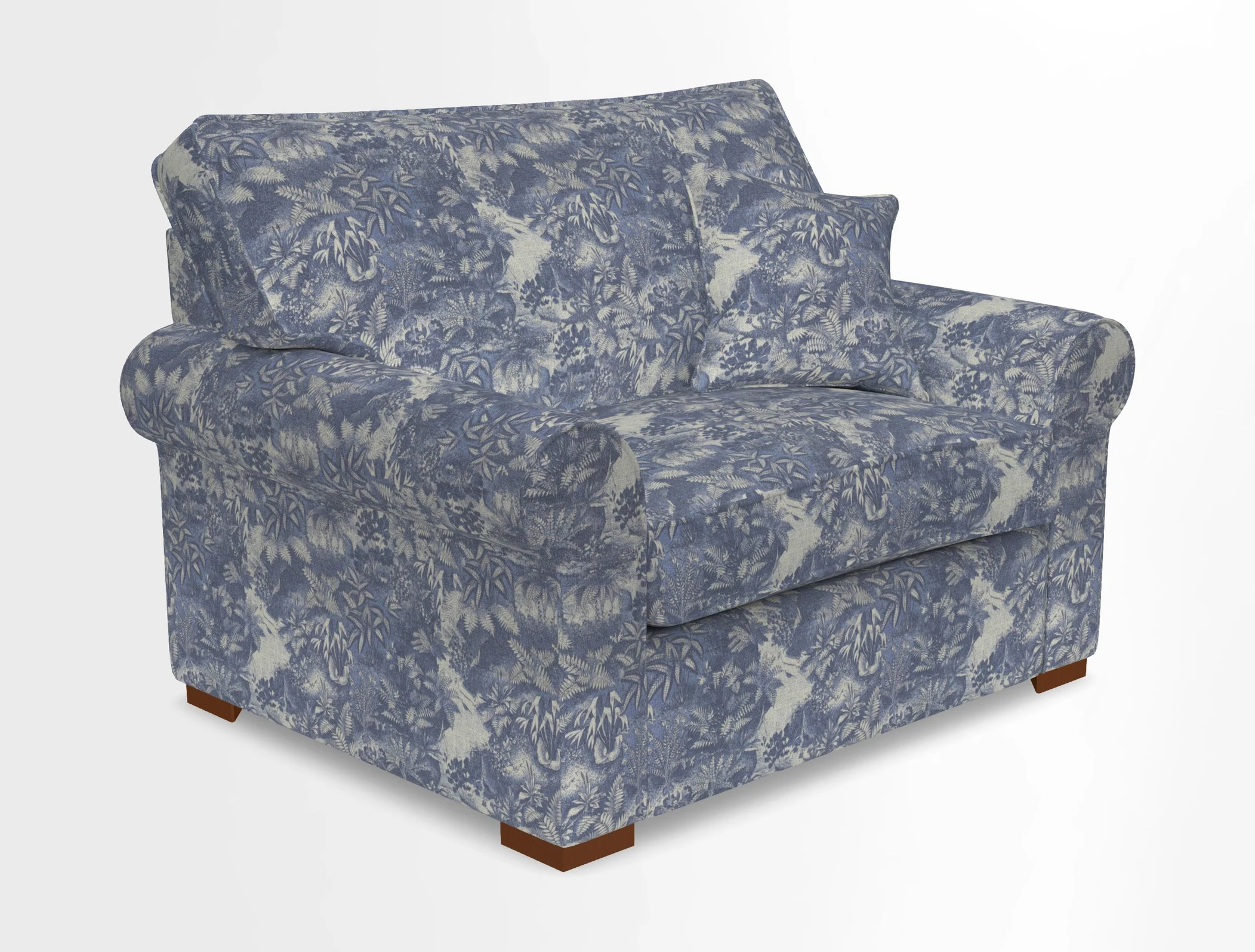 Upperton Snuggler Loose Cover in Two Tone Plain Biscuit - Loose cover option available