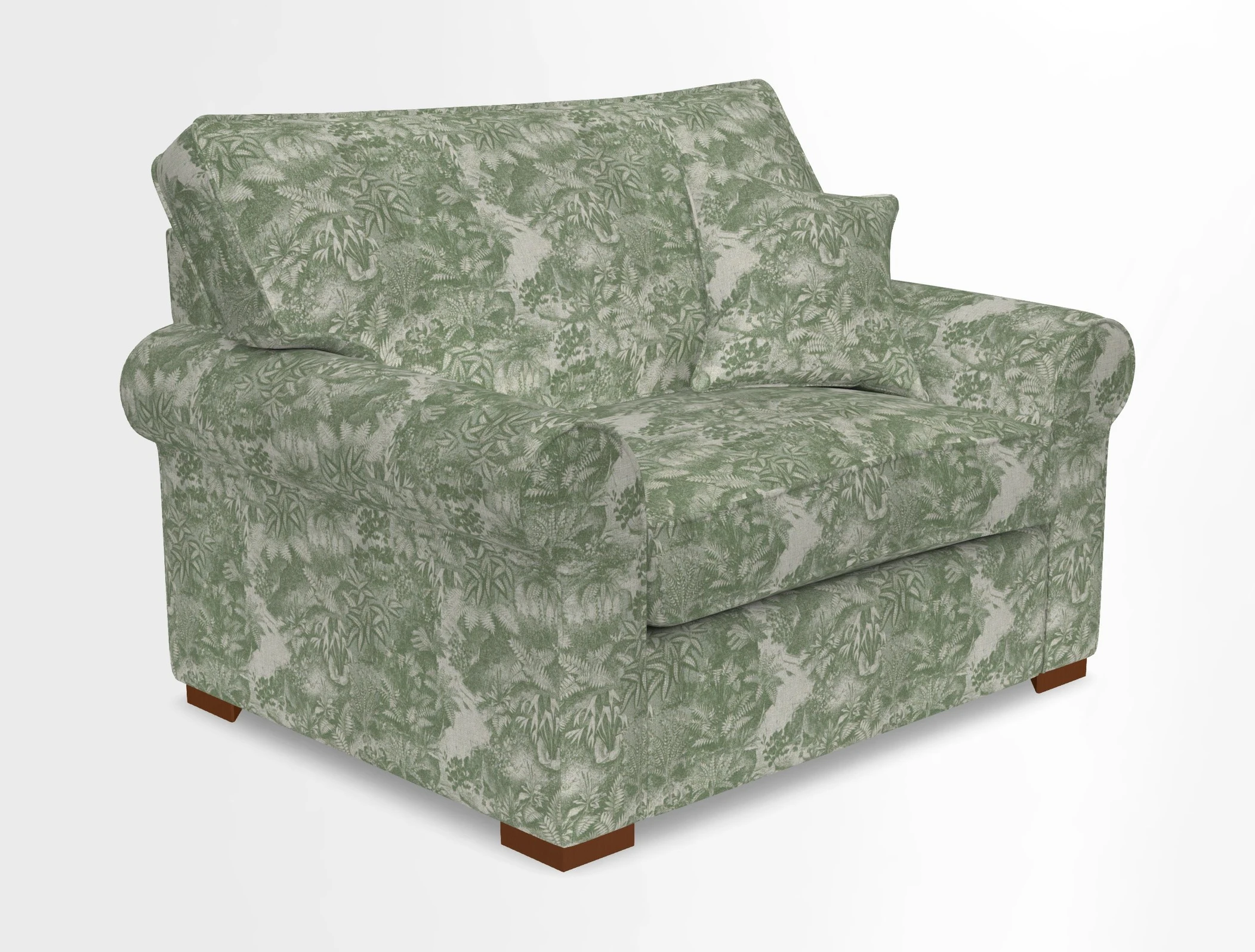 Upperton Snuggler Loose Cover in Two Tone Plain Biscuit - Loose cover option available