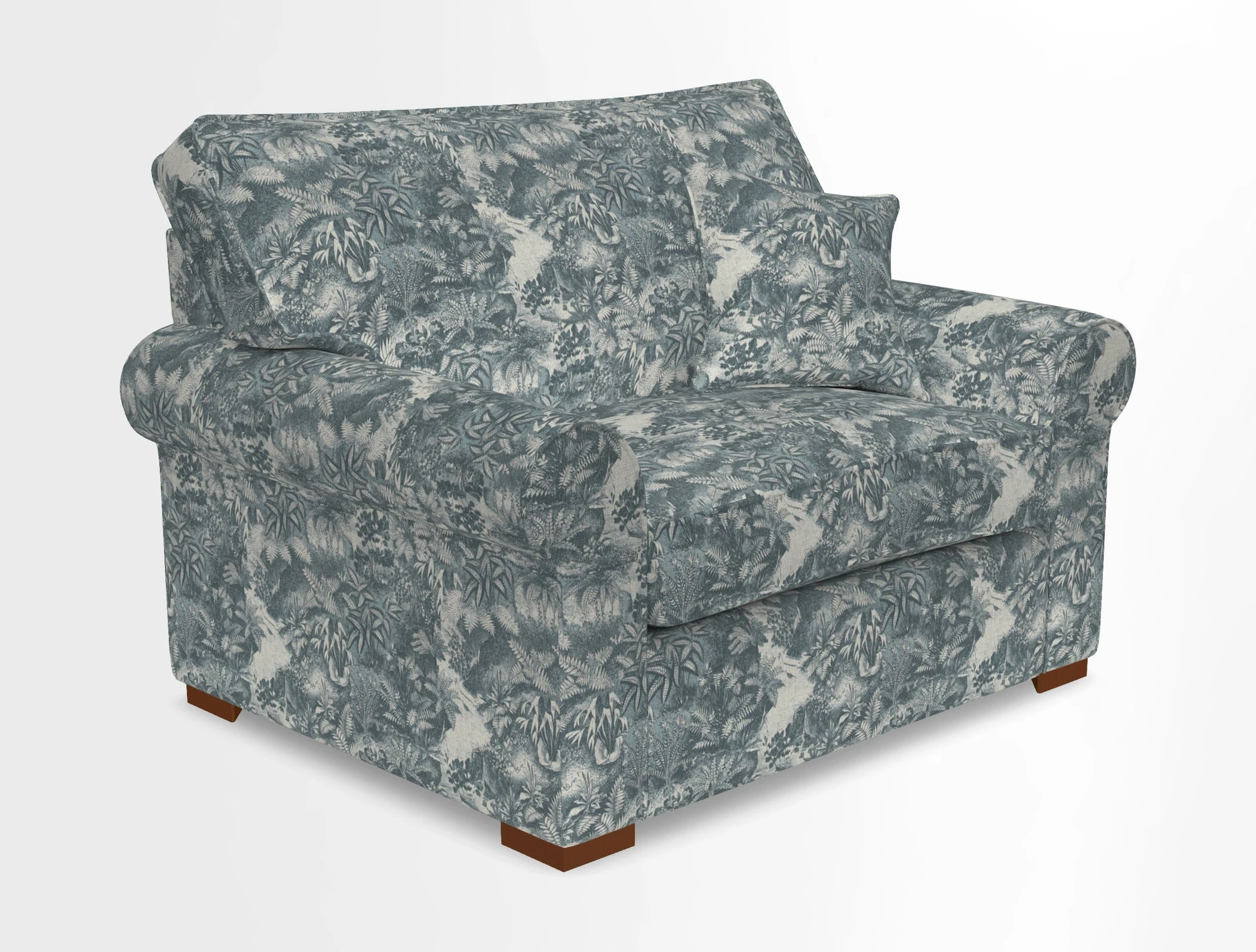 Upperton Snuggler Loose Cover in Two Tone Plain Biscuit - Loose cover option available
