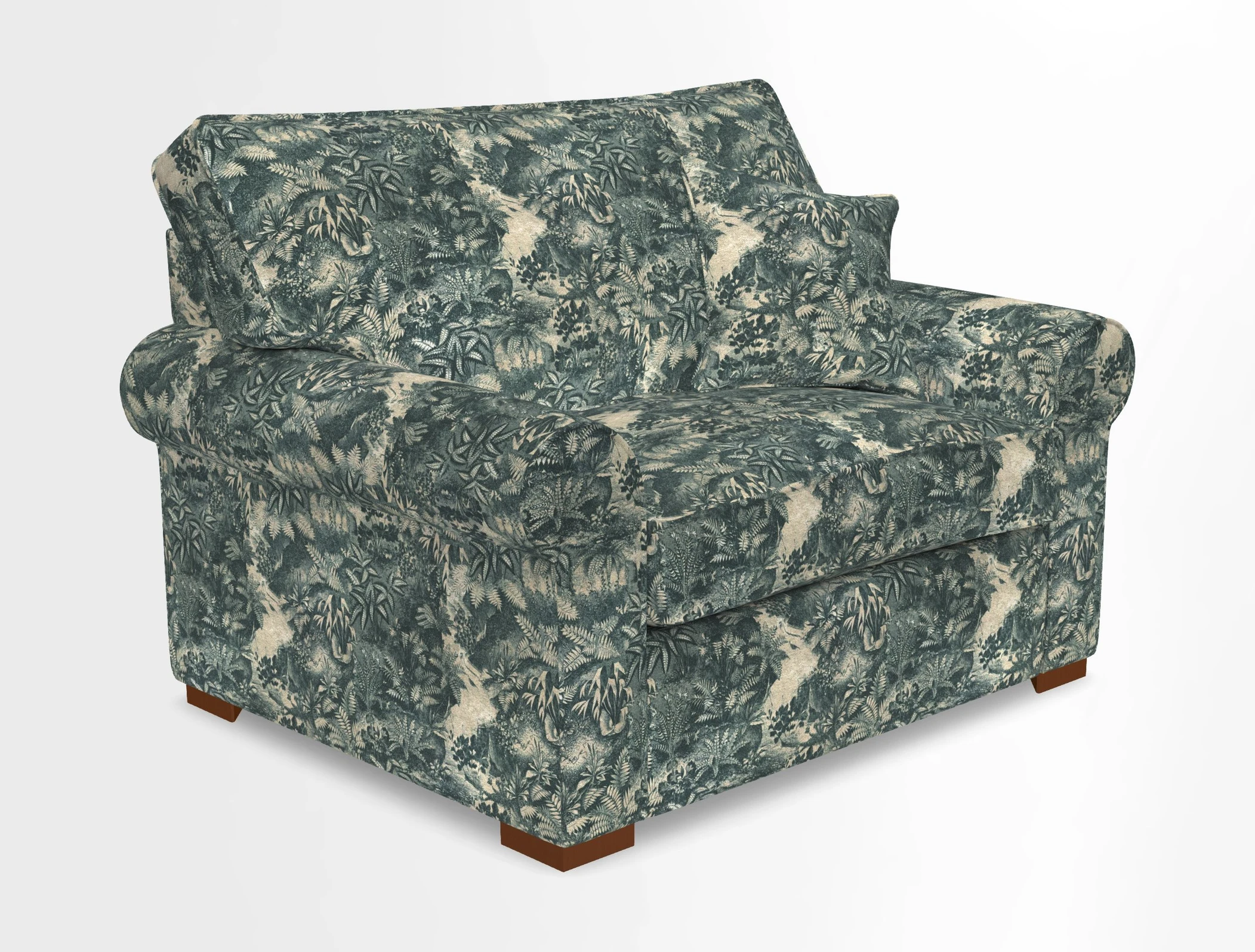 Upperton Snuggler Loose Cover in Two Tone Plain Biscuit - Loose cover option available