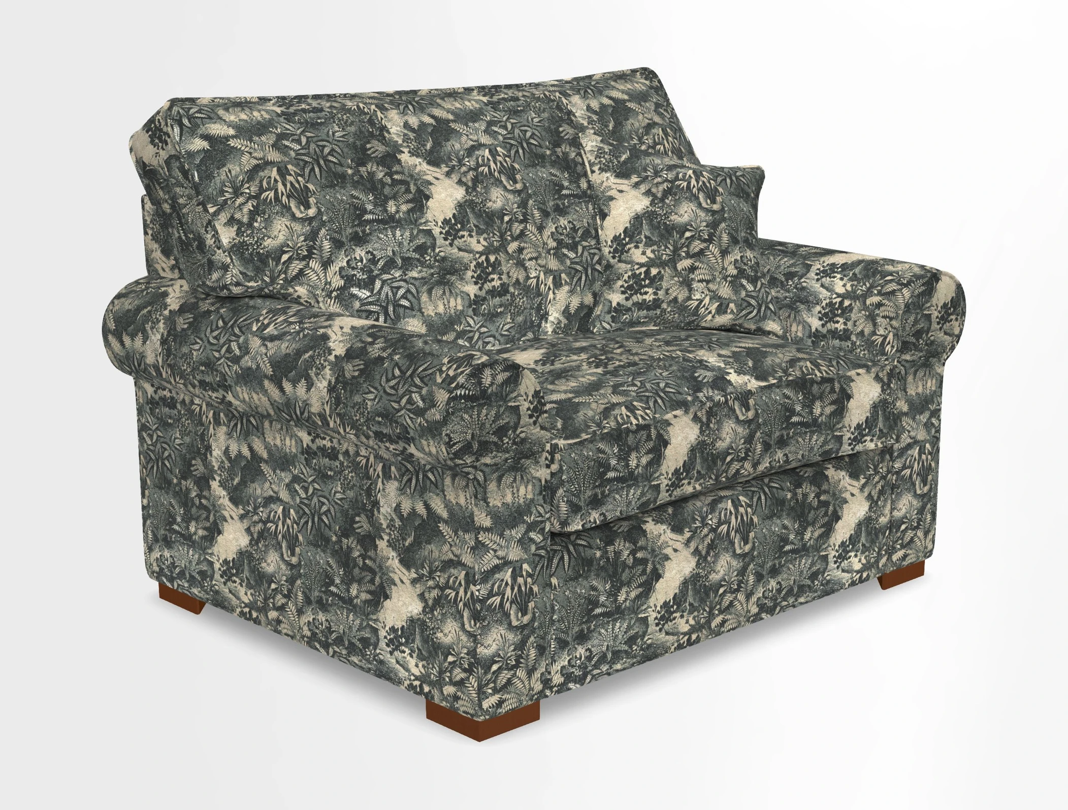 Upperton Snuggler Loose Cover in Two Tone Plain Biscuit - Loose cover option available