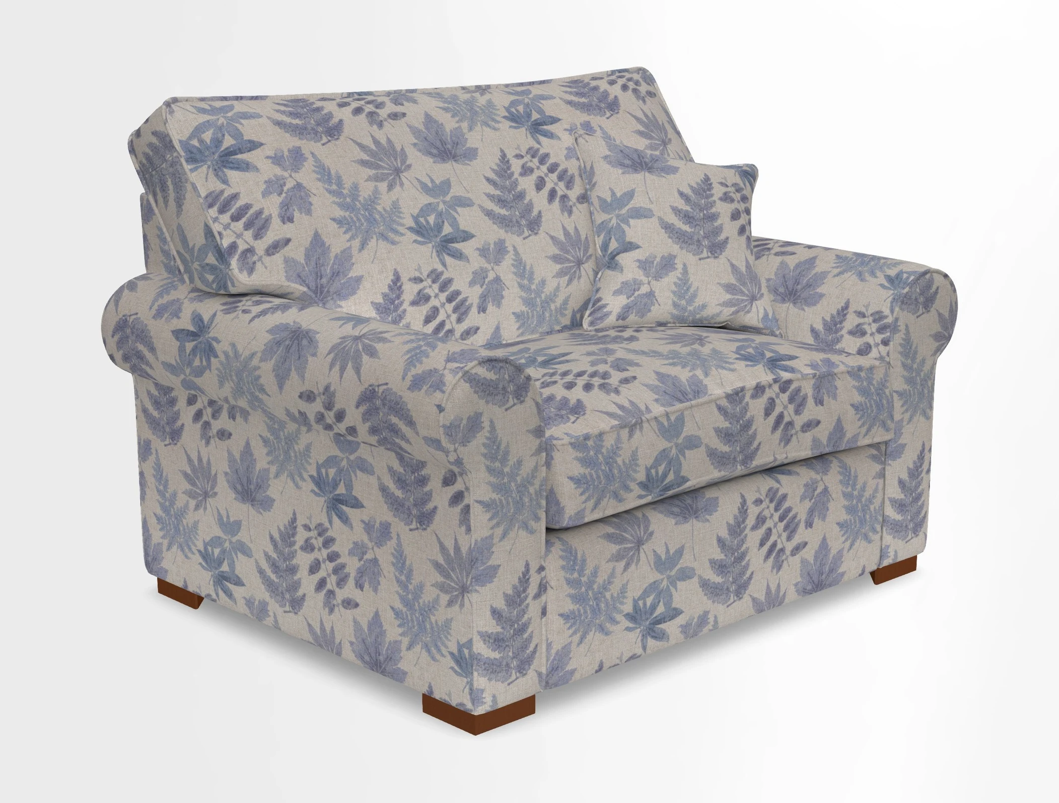 Upperton Snuggler Loose Cover in Two Tone Plain Biscuit - Loose cover option available