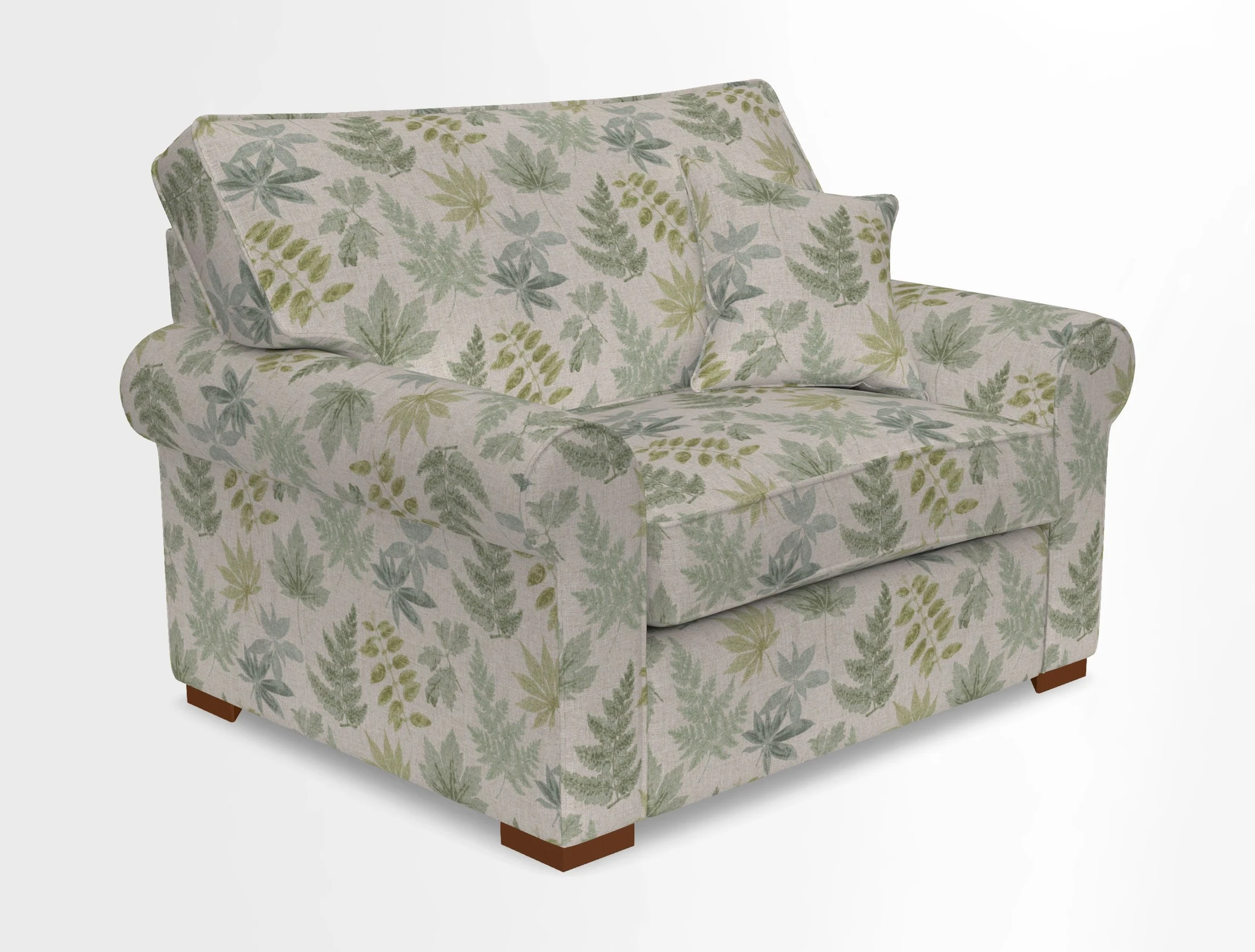 Upperton Snuggler Loose Cover in Two Tone Plain Biscuit - Loose cover option available