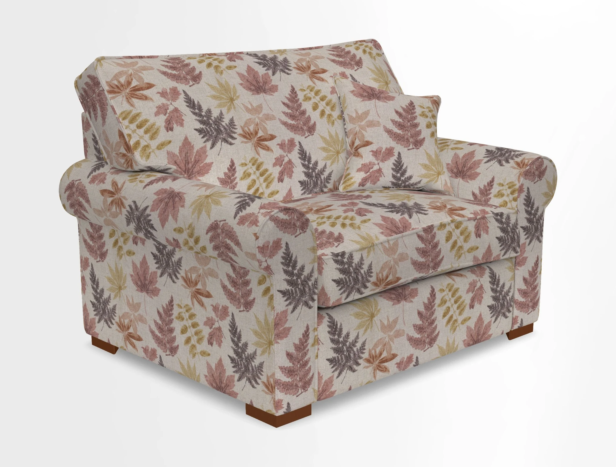 Upperton Snuggler Loose Cover in Two Tone Plain Biscuit - Loose cover option available