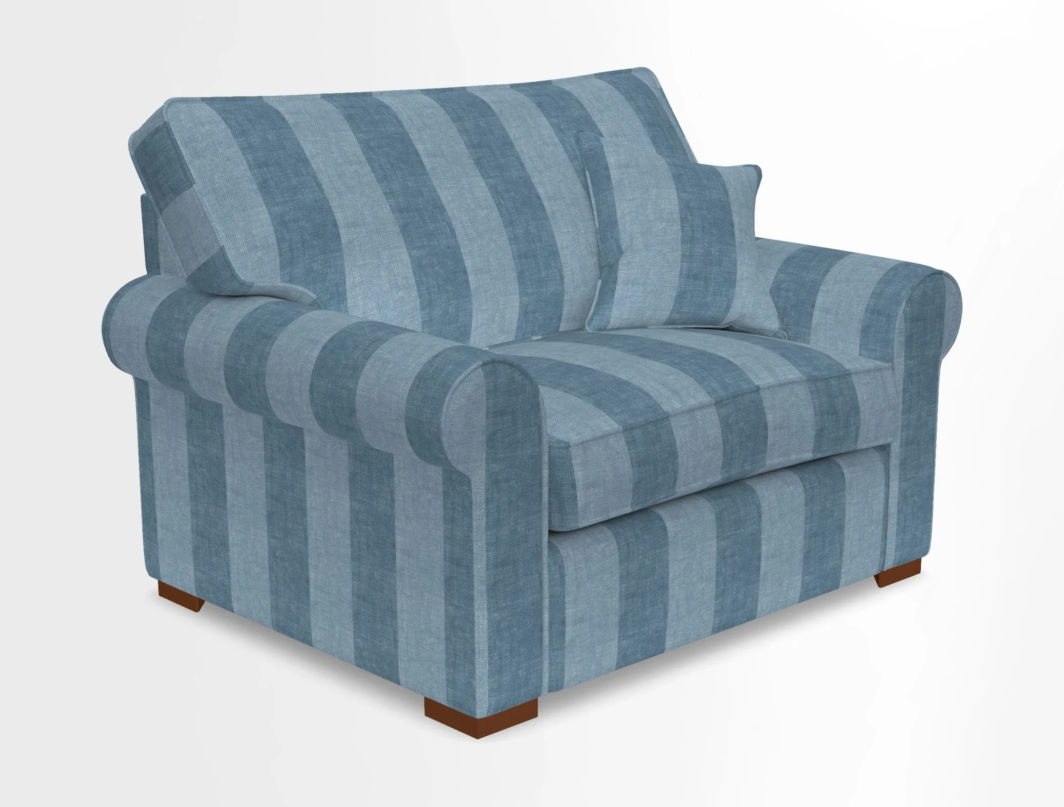 Upperton Snuggler Loose Cover in Two Tone Plain Biscuit - Loose cover option available