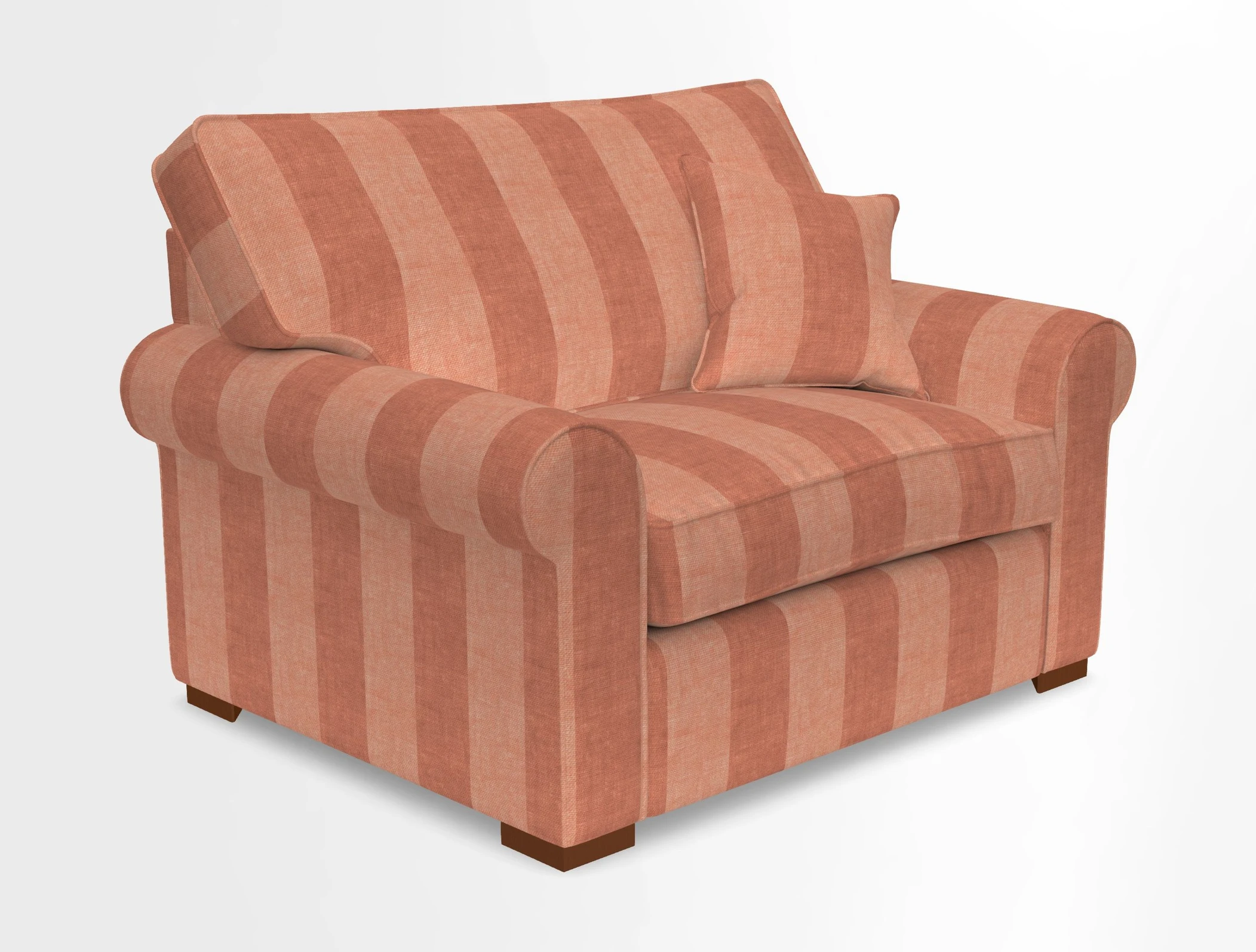 Upperton Snuggler Loose Cover in Two Tone Plain Biscuit - Loose cover option available