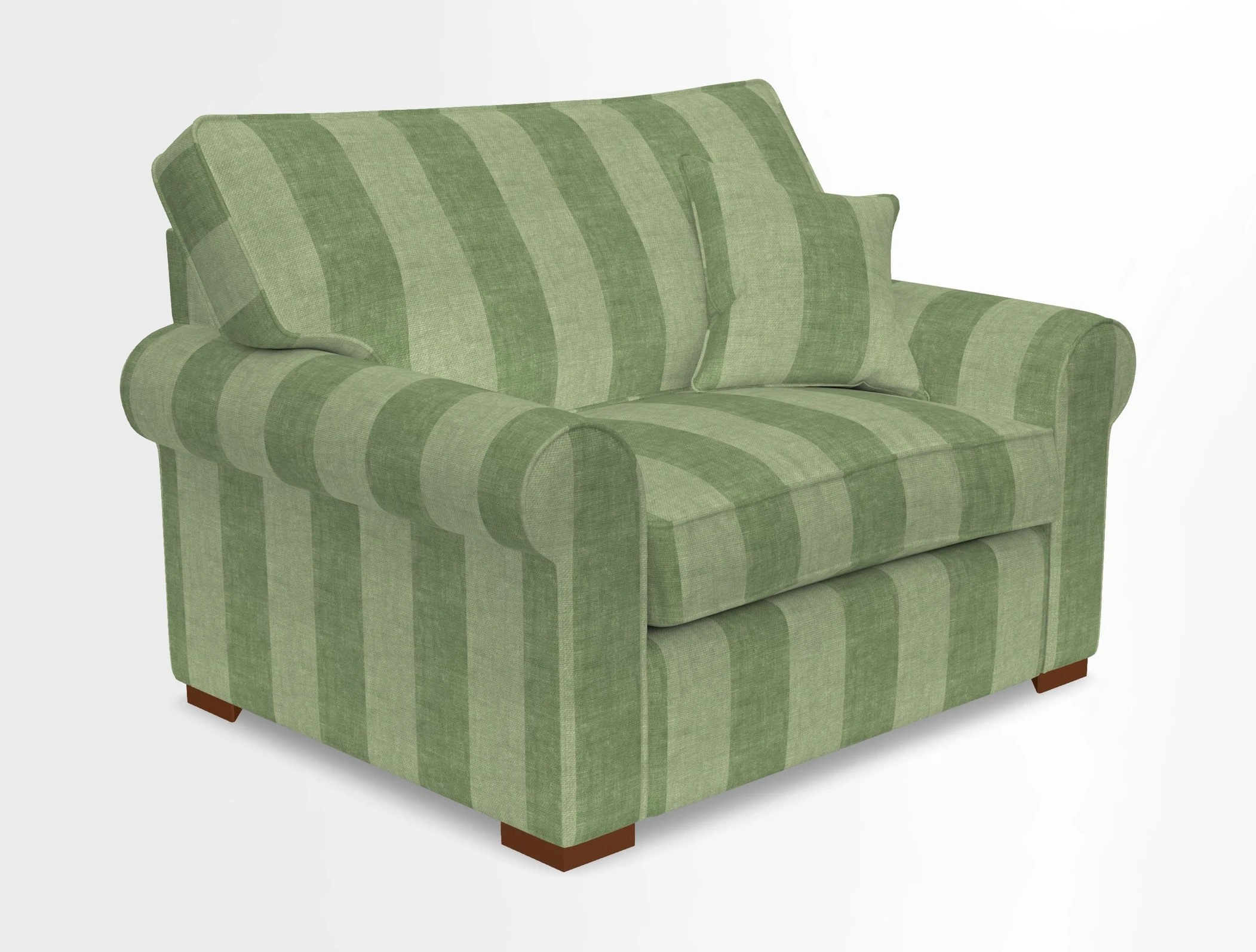 Upperton Snuggler Loose Cover in Two Tone Plain Biscuit - Loose cover option available