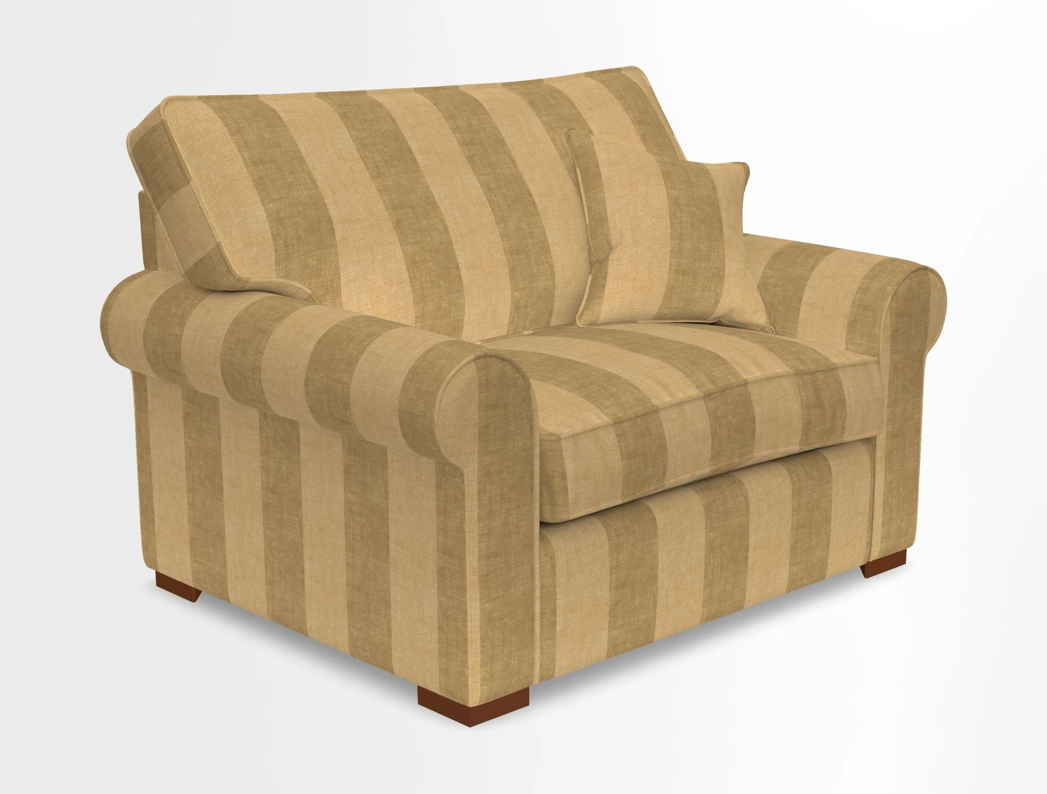 Upperton Snuggler Loose Cover in Two Tone Plain Biscuit - Loose cover option available