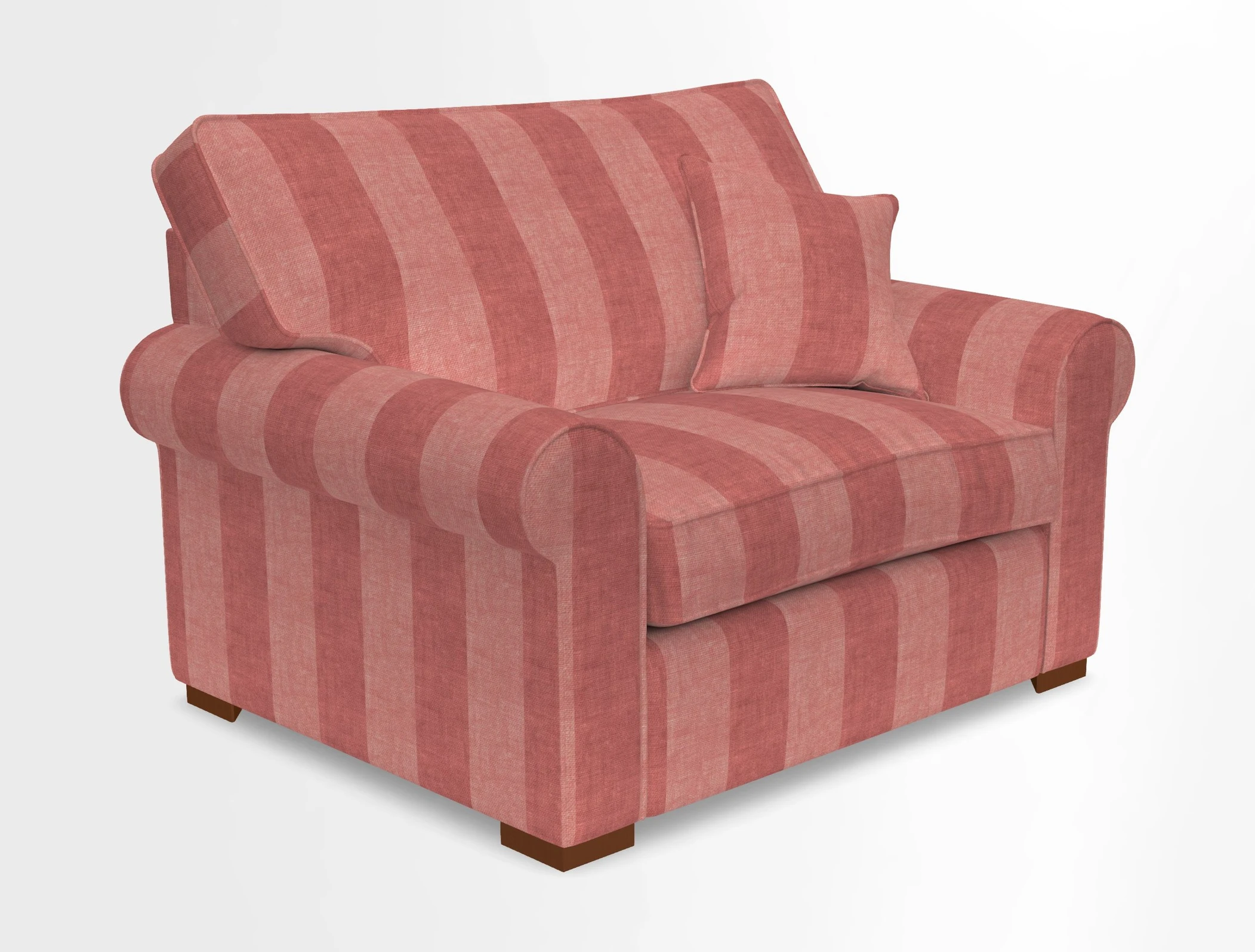 Upperton Snuggler Loose Cover in Two Tone Plain Biscuit - Loose cover option available