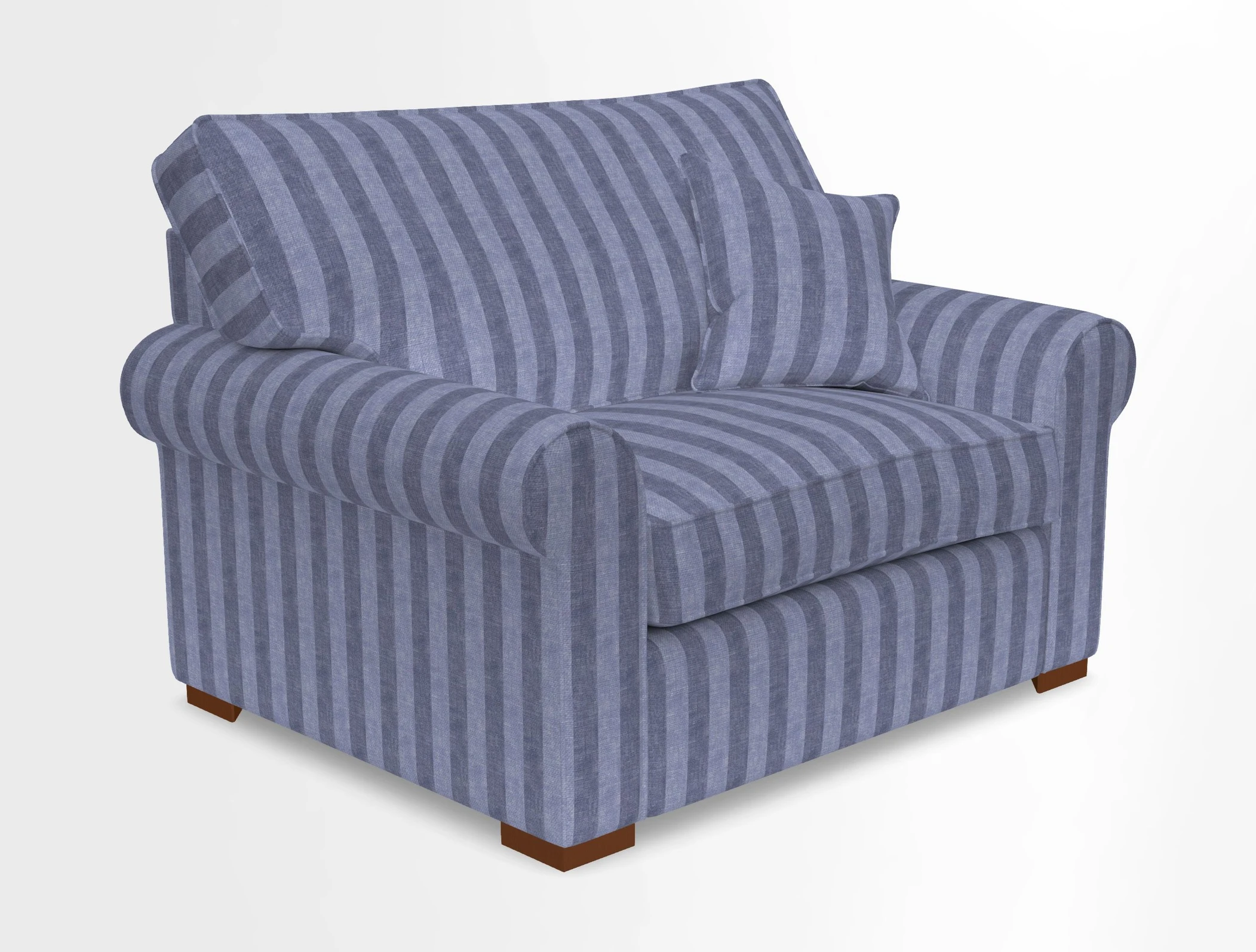 Upperton Snuggler Loose Cover in Two Tone Plain Biscuit - Loose cover option available