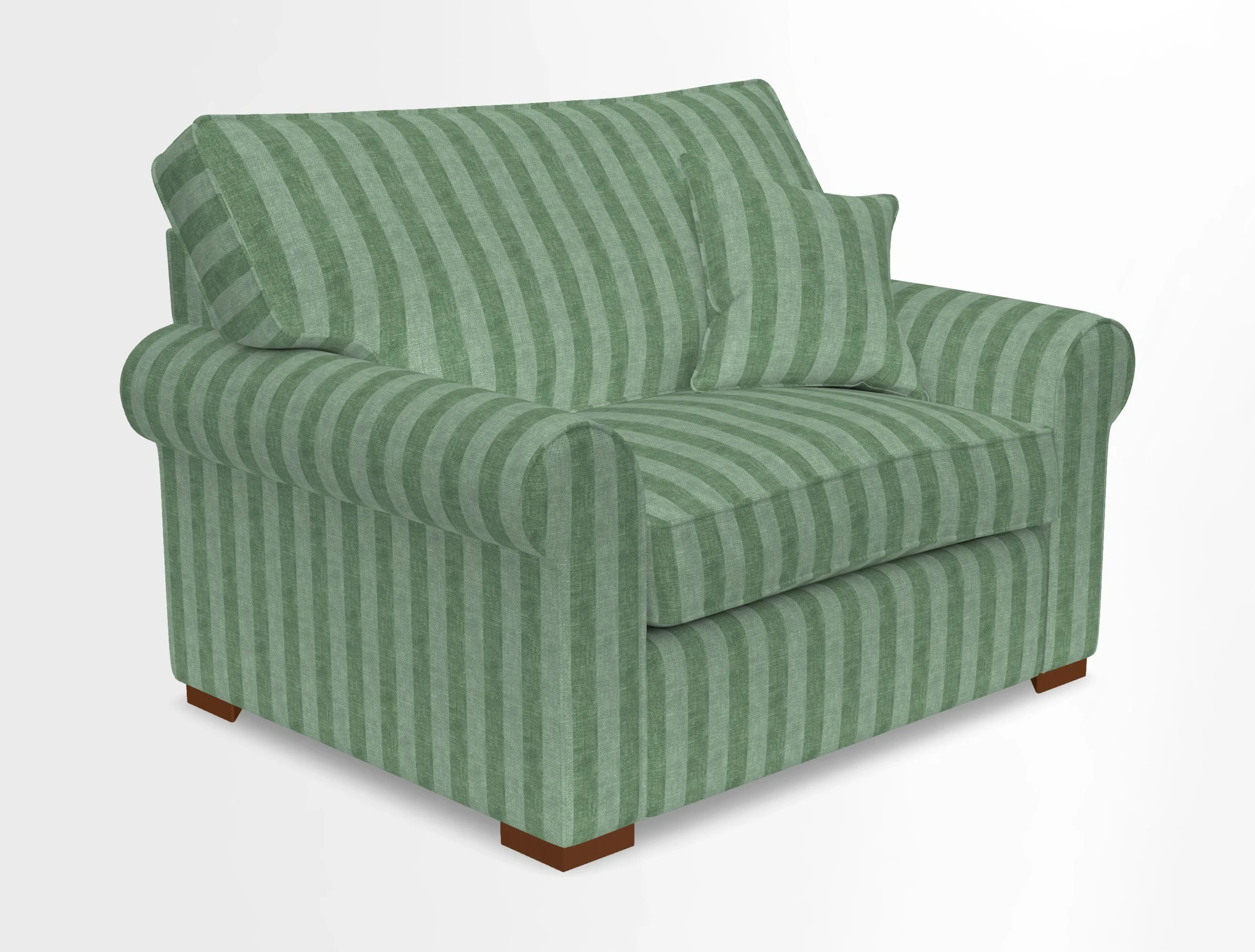Upperton Snuggler Loose Cover in Two Tone Plain Biscuit - Loose cover option available