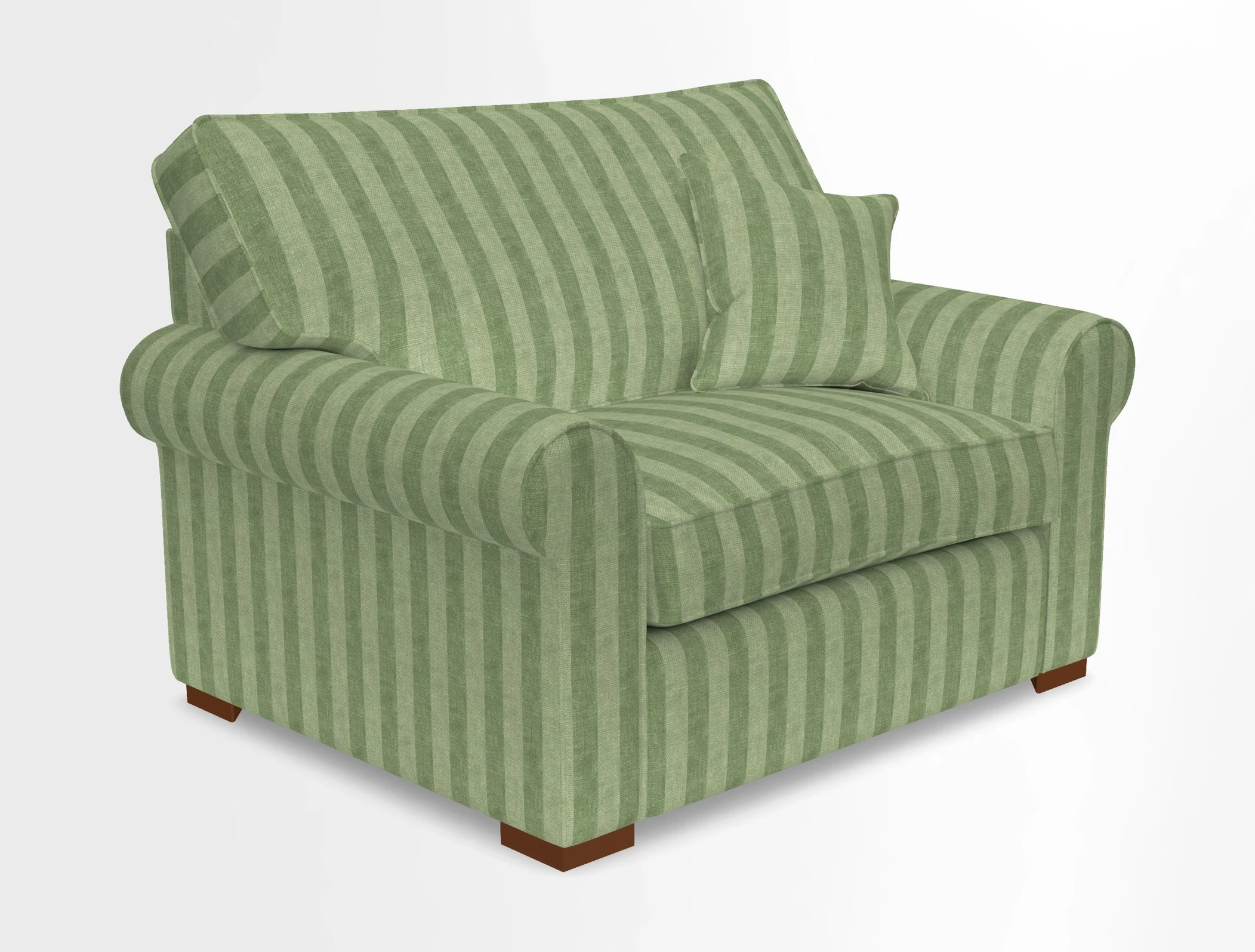 Upperton Snuggler Loose Cover in Two Tone Plain Biscuit - Loose cover option available