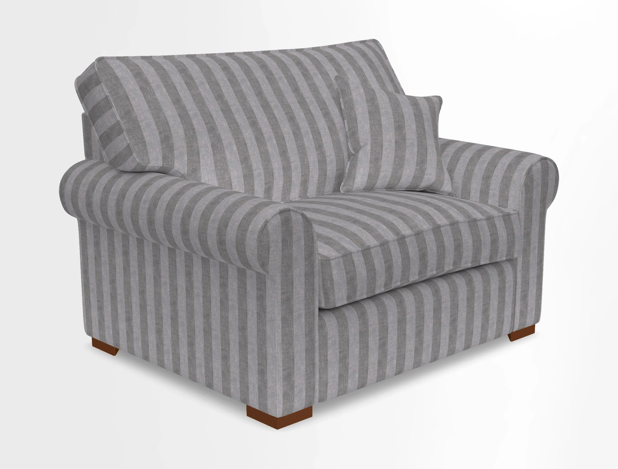 Upperton Snuggler Loose Cover in Two Tone Plain Biscuit - Loose cover option available