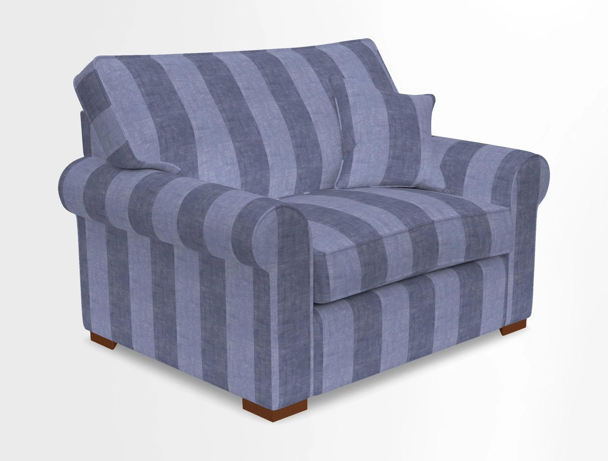 Upperton Snuggler Loose Cover in Two Tone Plain Biscuit - Loose cover option available
