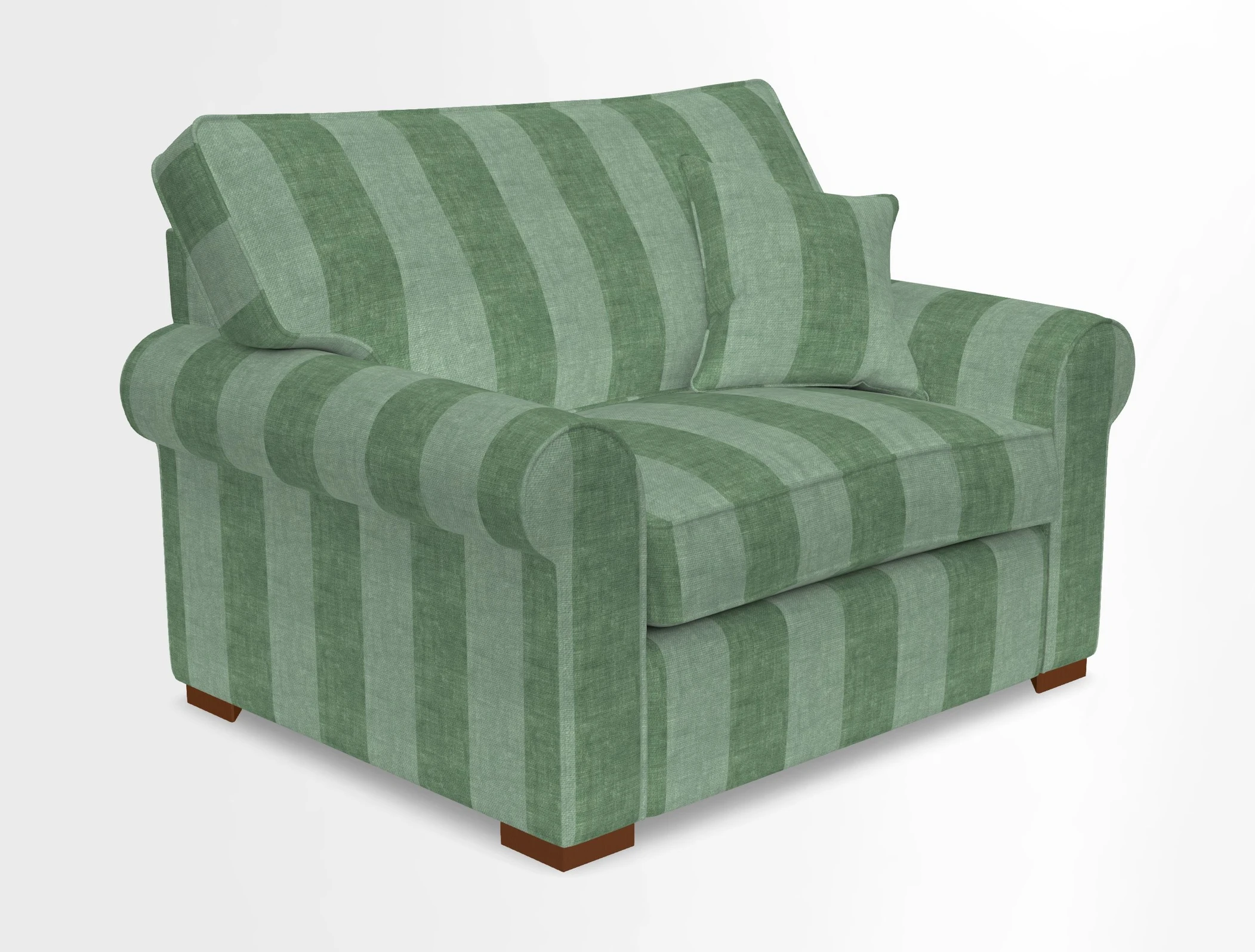 Upperton Snuggler Loose Cover in Two Tone Plain Biscuit - Loose cover option available