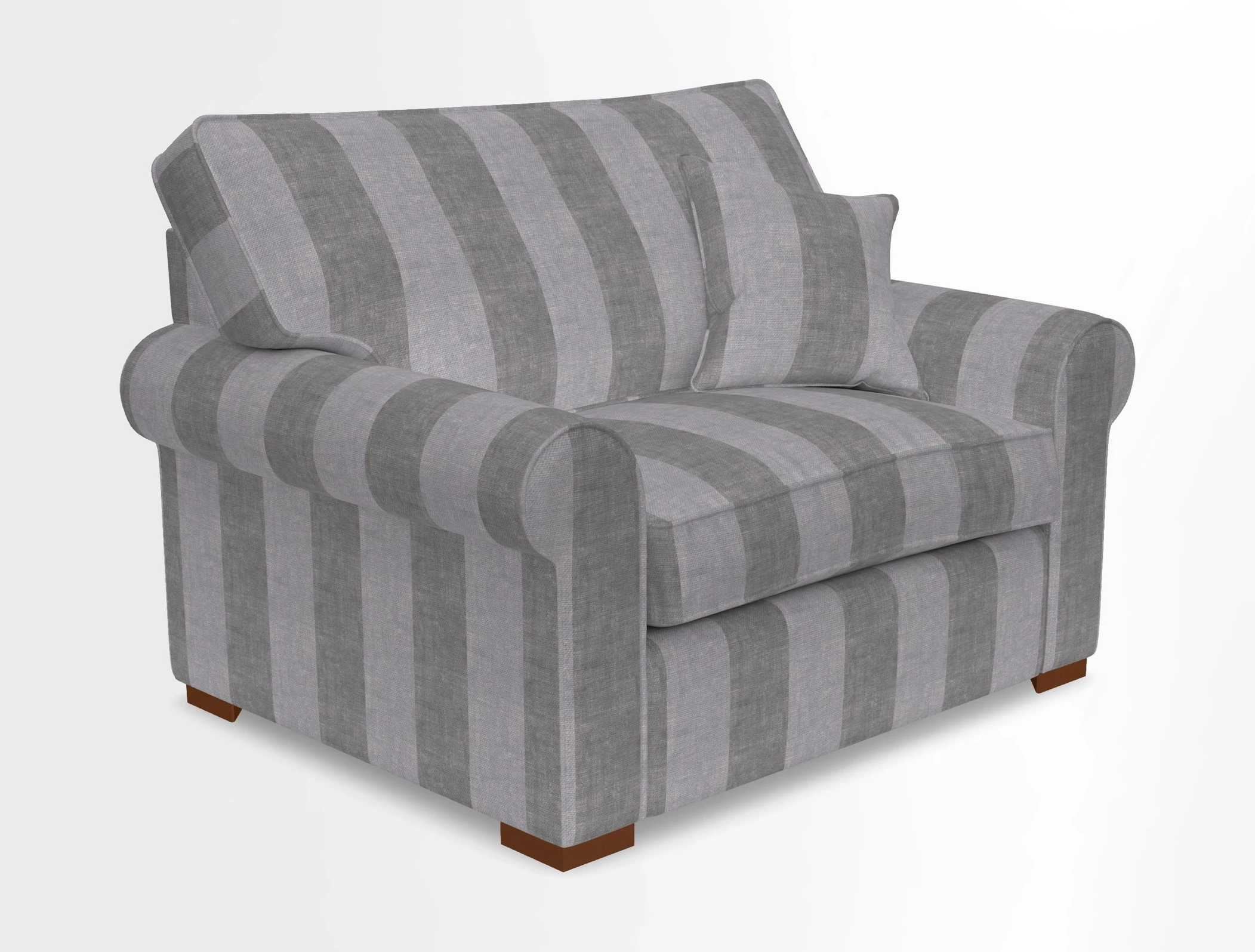 Upperton Snuggler Loose Cover in Two Tone Plain Biscuit - Loose cover option available