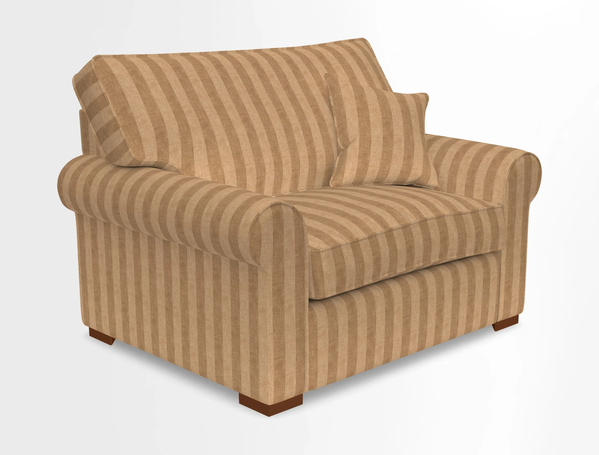 Upperton Snuggler Loose Cover in Two Tone Plain Biscuit - Loose cover option available