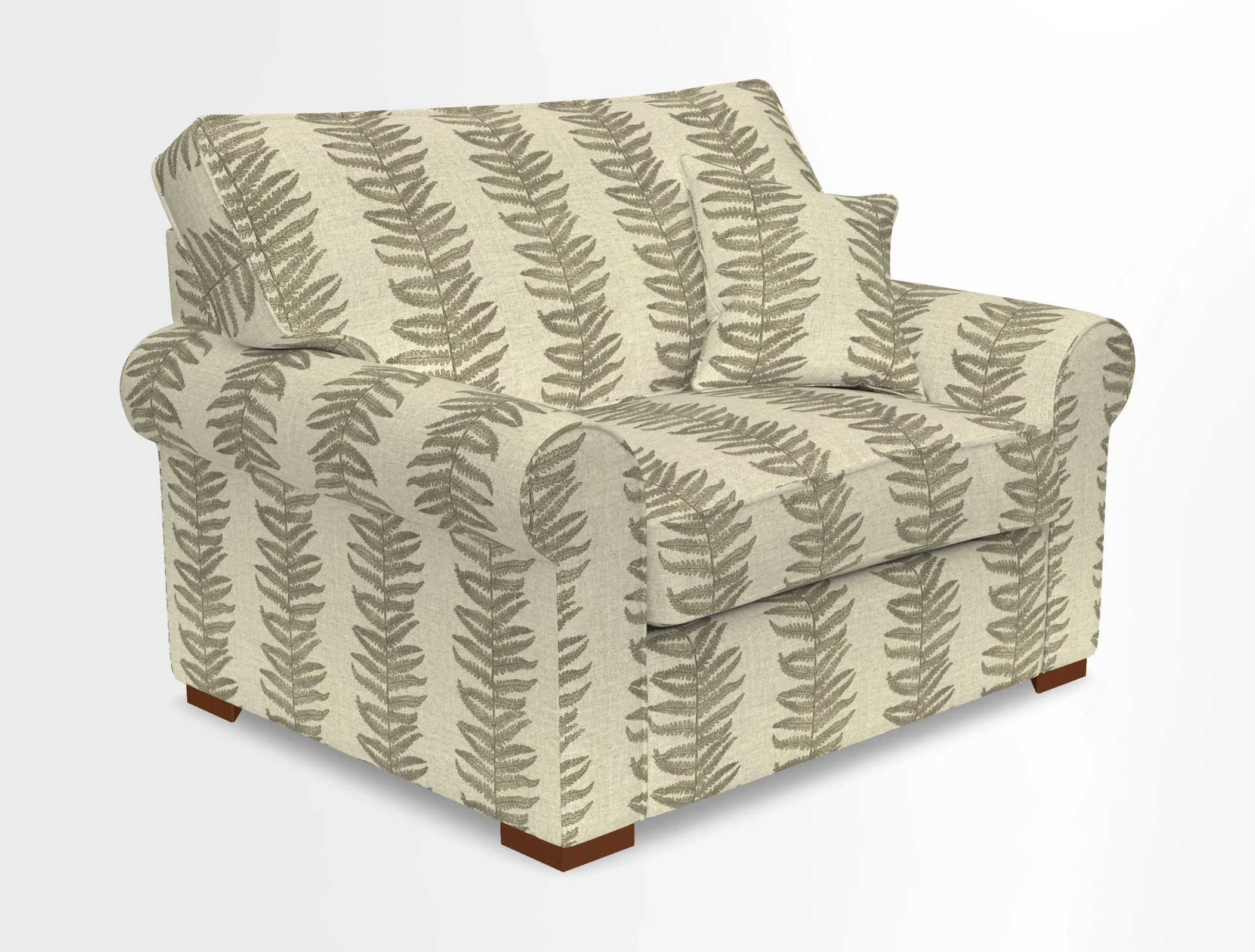 Upperton Snuggler Loose Cover in Two Tone Plain Biscuit - Loose cover option available