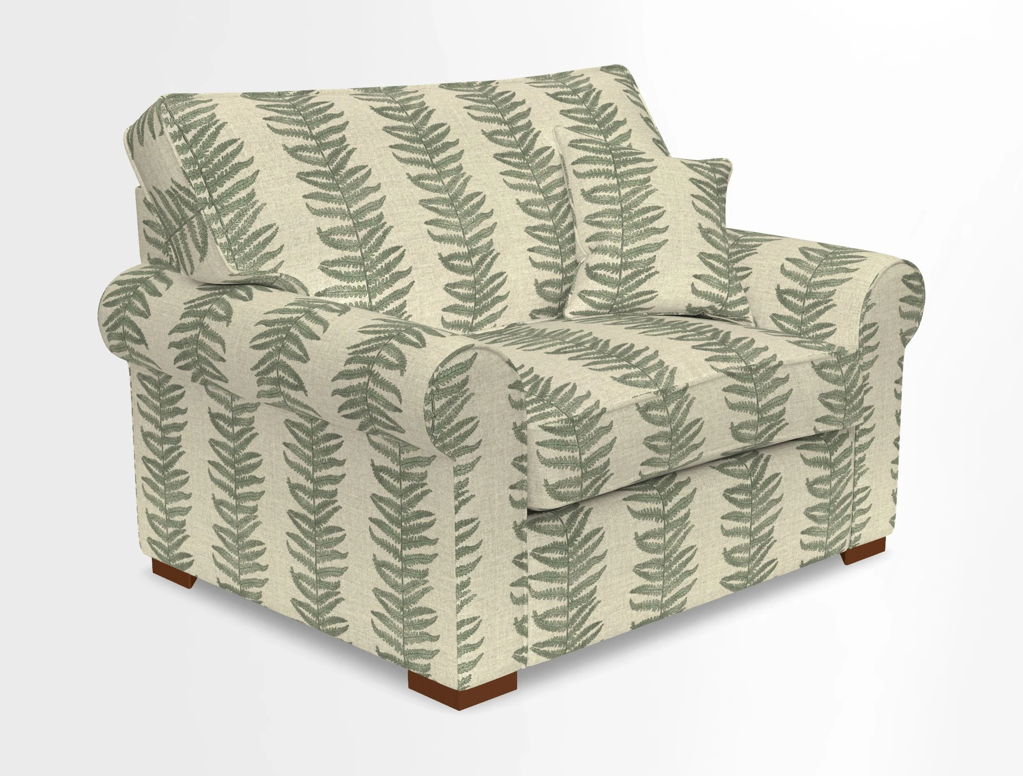 Upperton Snuggler Loose Cover in Two Tone Plain Biscuit - Loose cover option available