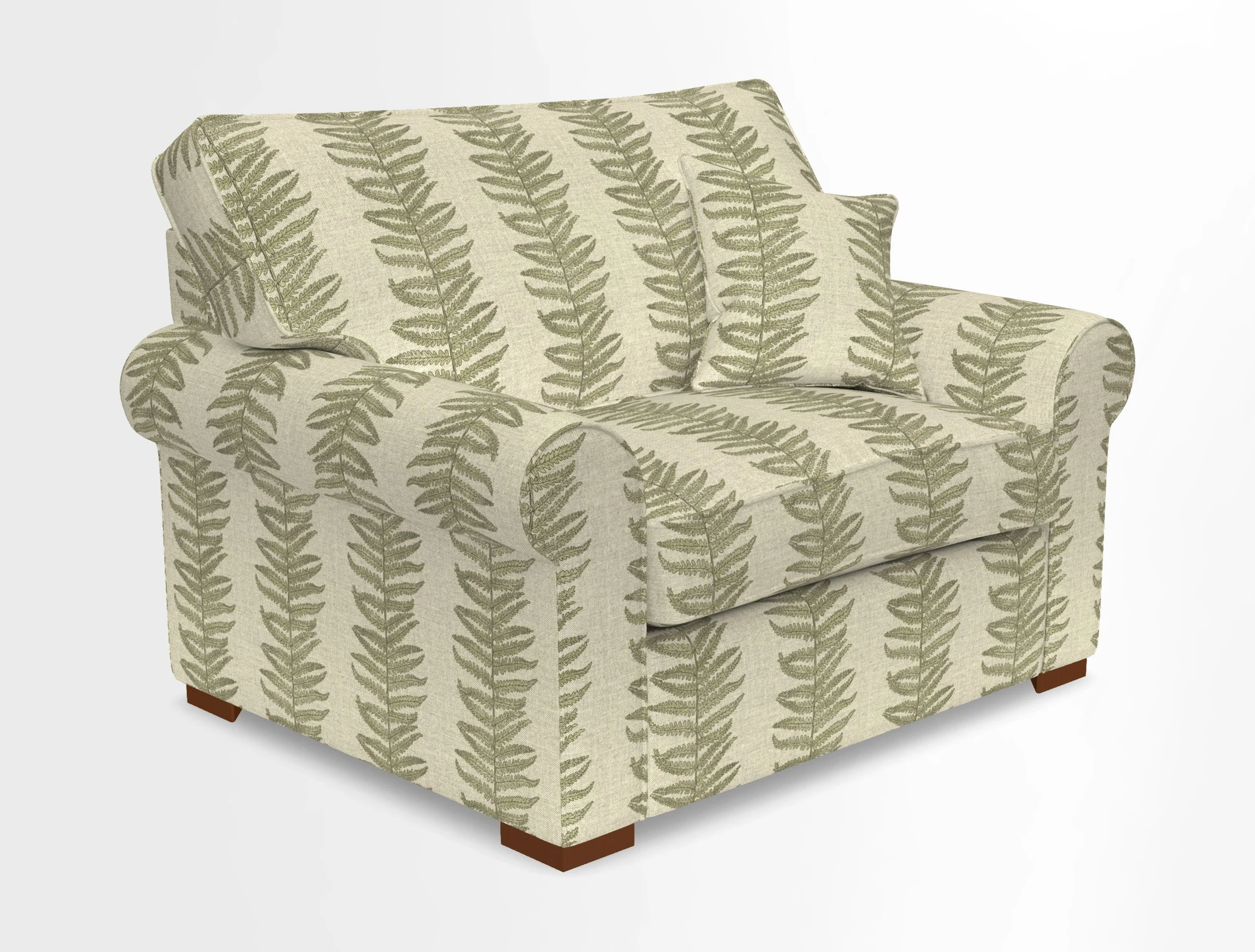 Upperton Snuggler Loose Cover in Two Tone Plain Biscuit - Loose cover option available