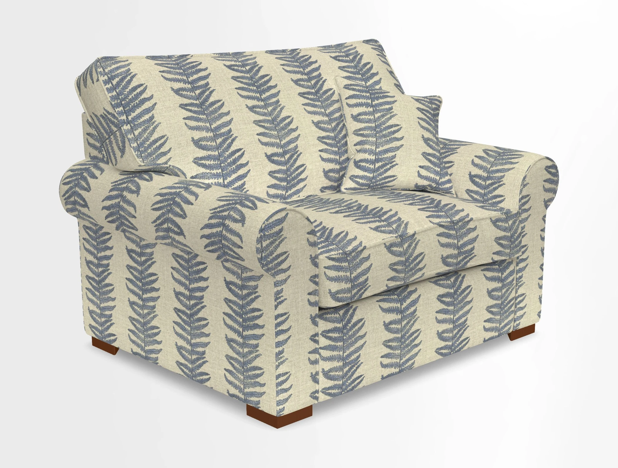 Upperton Snuggler Loose Cover in Two Tone Plain Biscuit - Loose cover option available