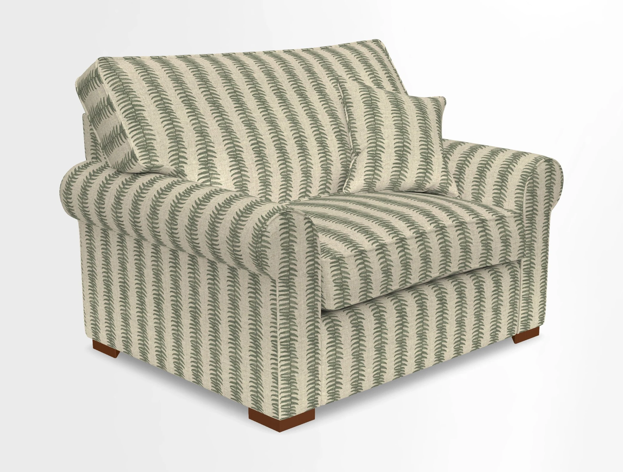 Upperton Snuggler Loose Cover in Two Tone Plain Biscuit - Loose cover option available