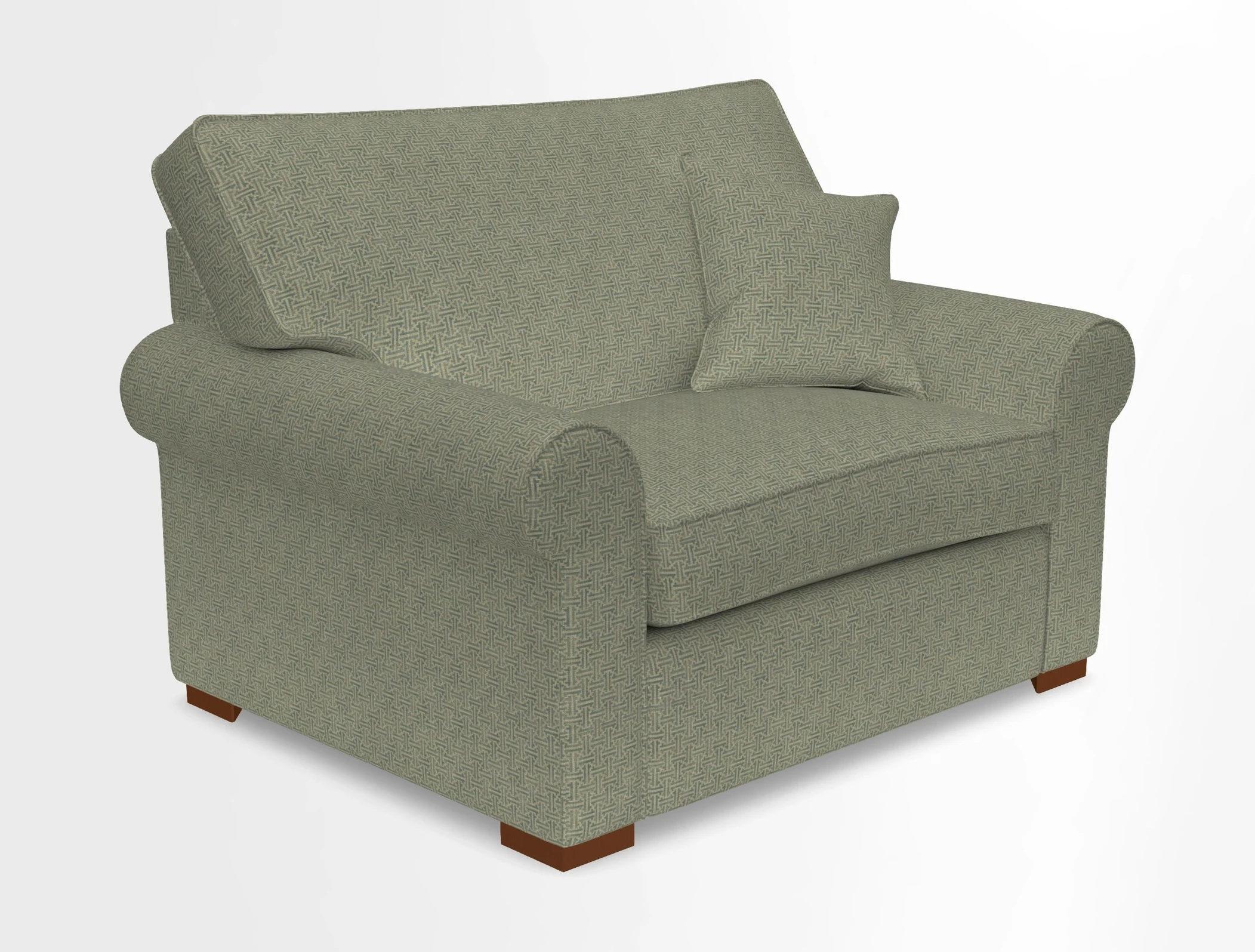 Upperton Snuggler Loose Cover in Two Tone Plain Biscuit - Loose cover option available