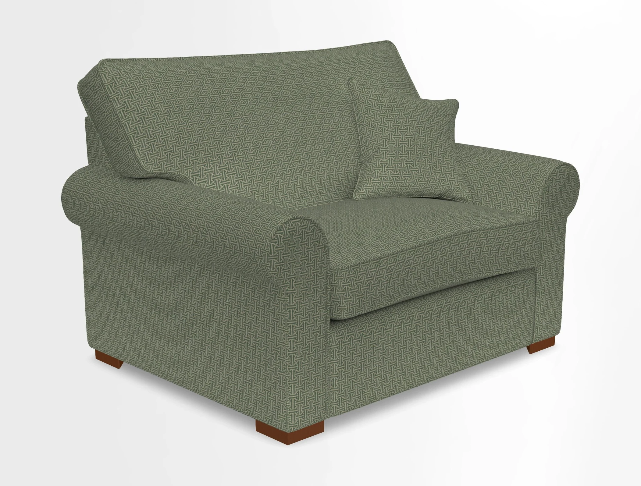 Upperton Snuggler Loose Cover in Two Tone Plain Biscuit - Loose cover option available