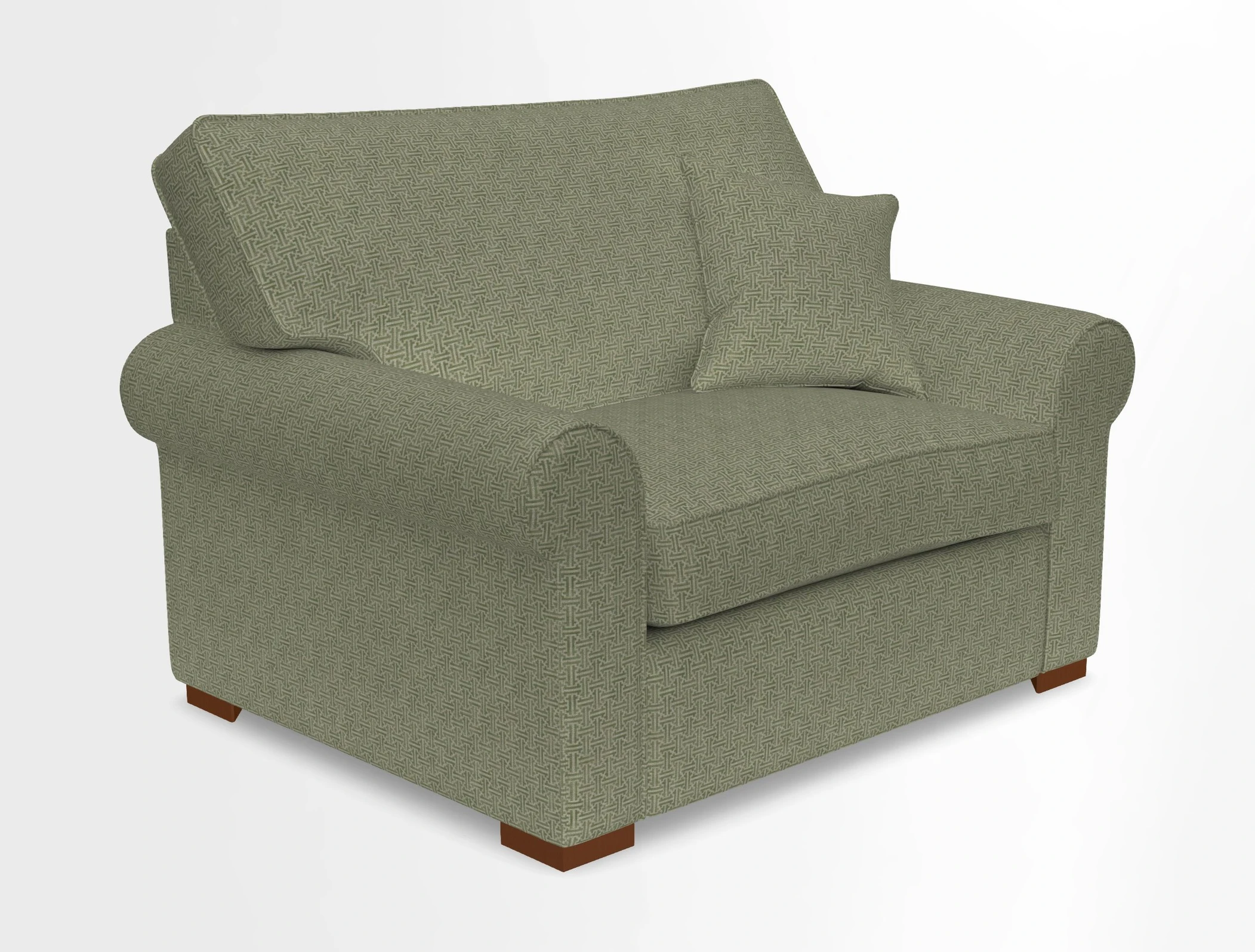 Upperton Snuggler Loose Cover in Two Tone Plain Biscuit - Loose cover option available