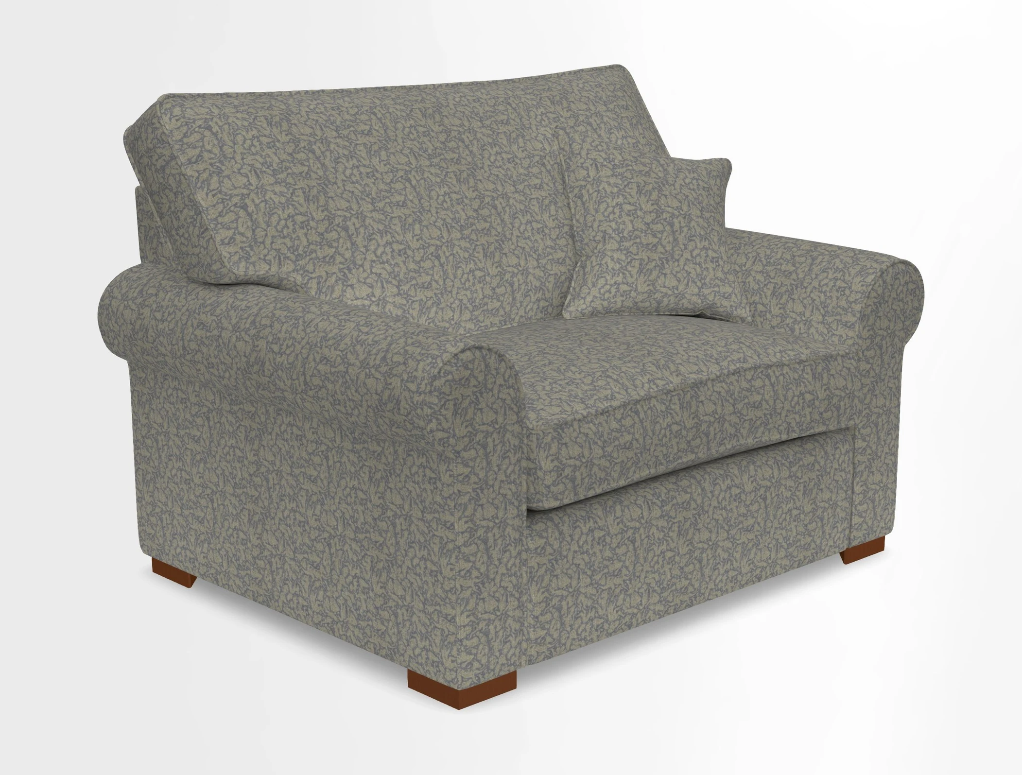 Upperton Snuggler Loose Cover in Two Tone Plain Biscuit - Loose cover option available