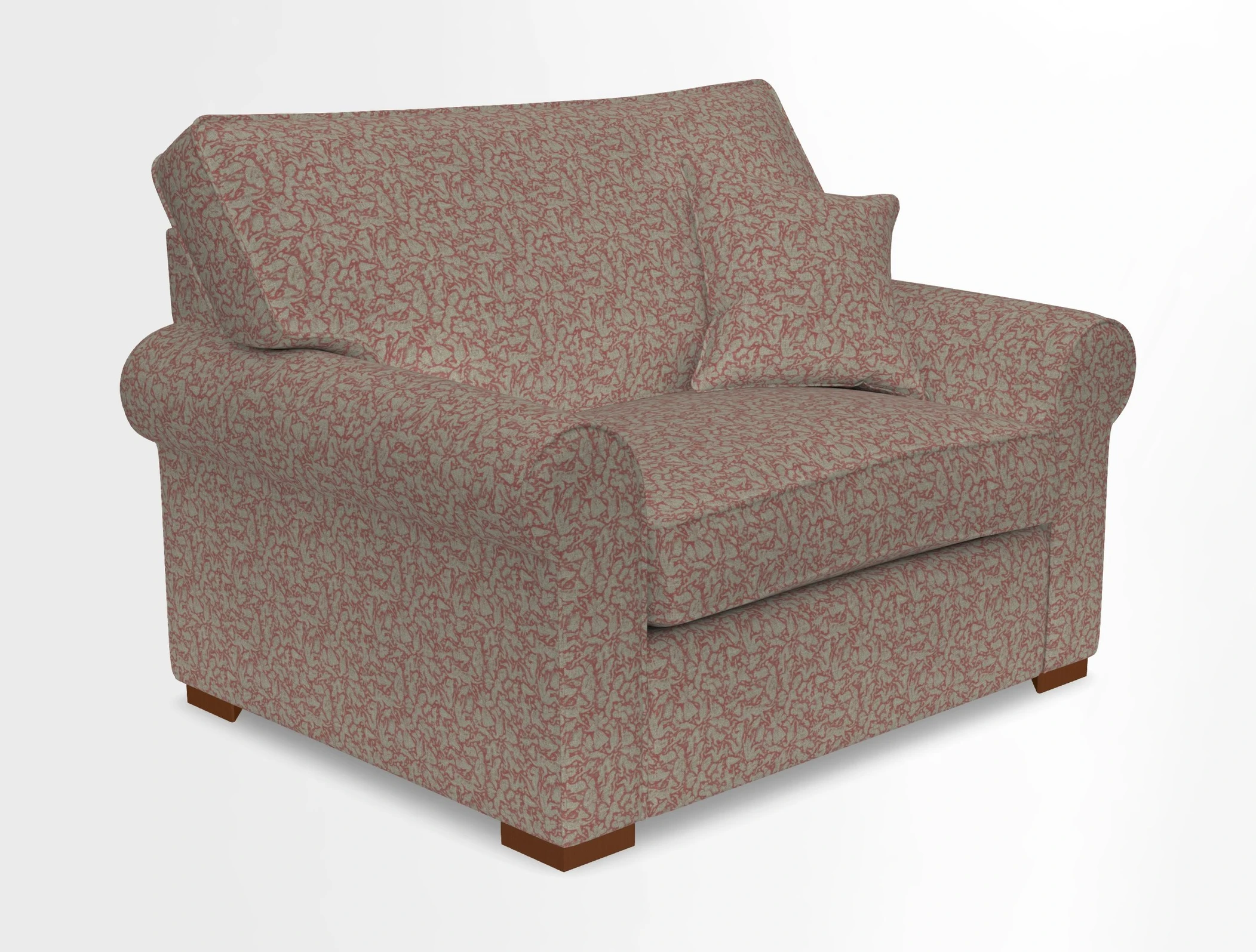 Upperton Snuggler Loose Cover in Two Tone Plain Biscuit - Loose cover option available