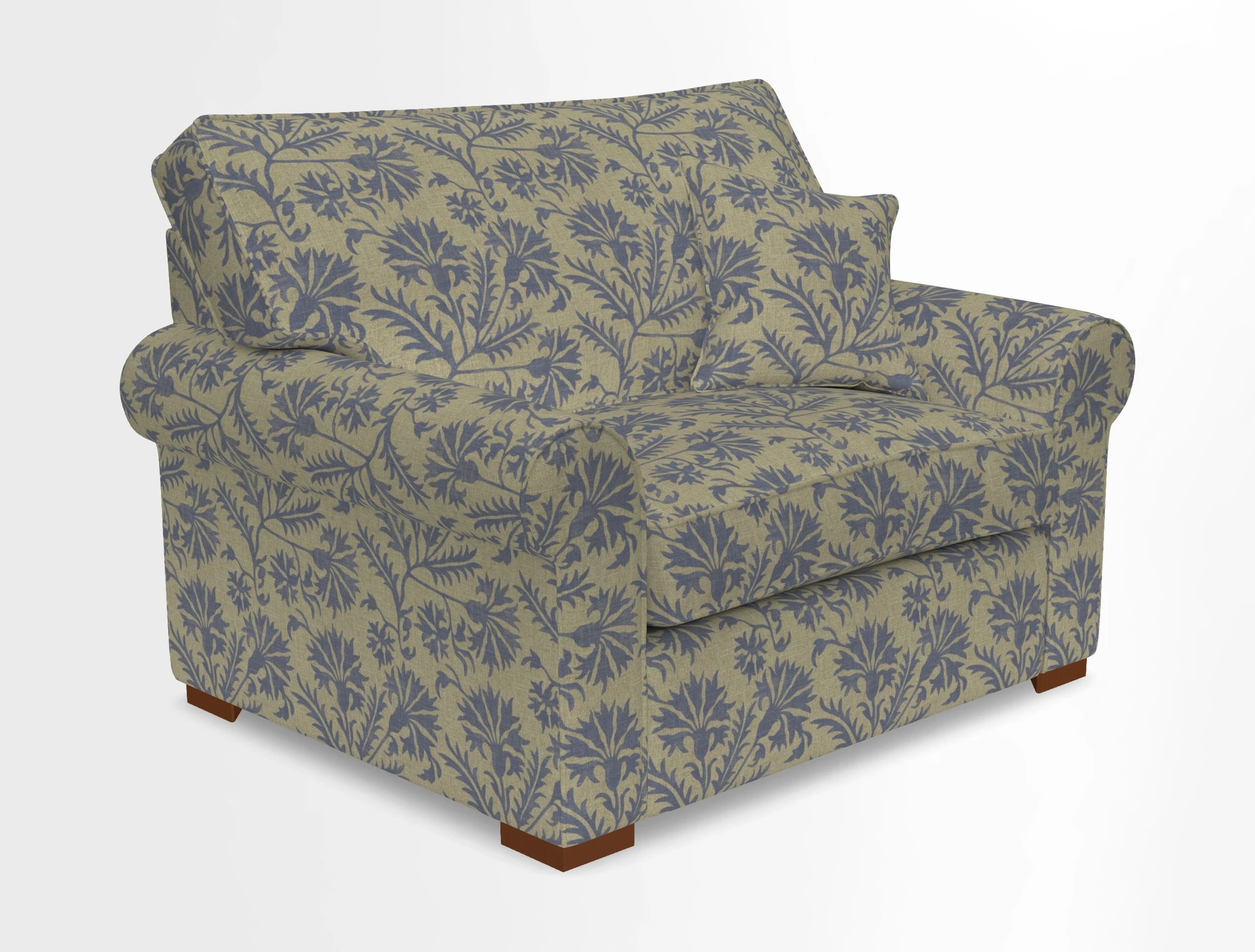 Upperton Snuggler Loose Cover in Two Tone Plain Biscuit - Loose cover option available
