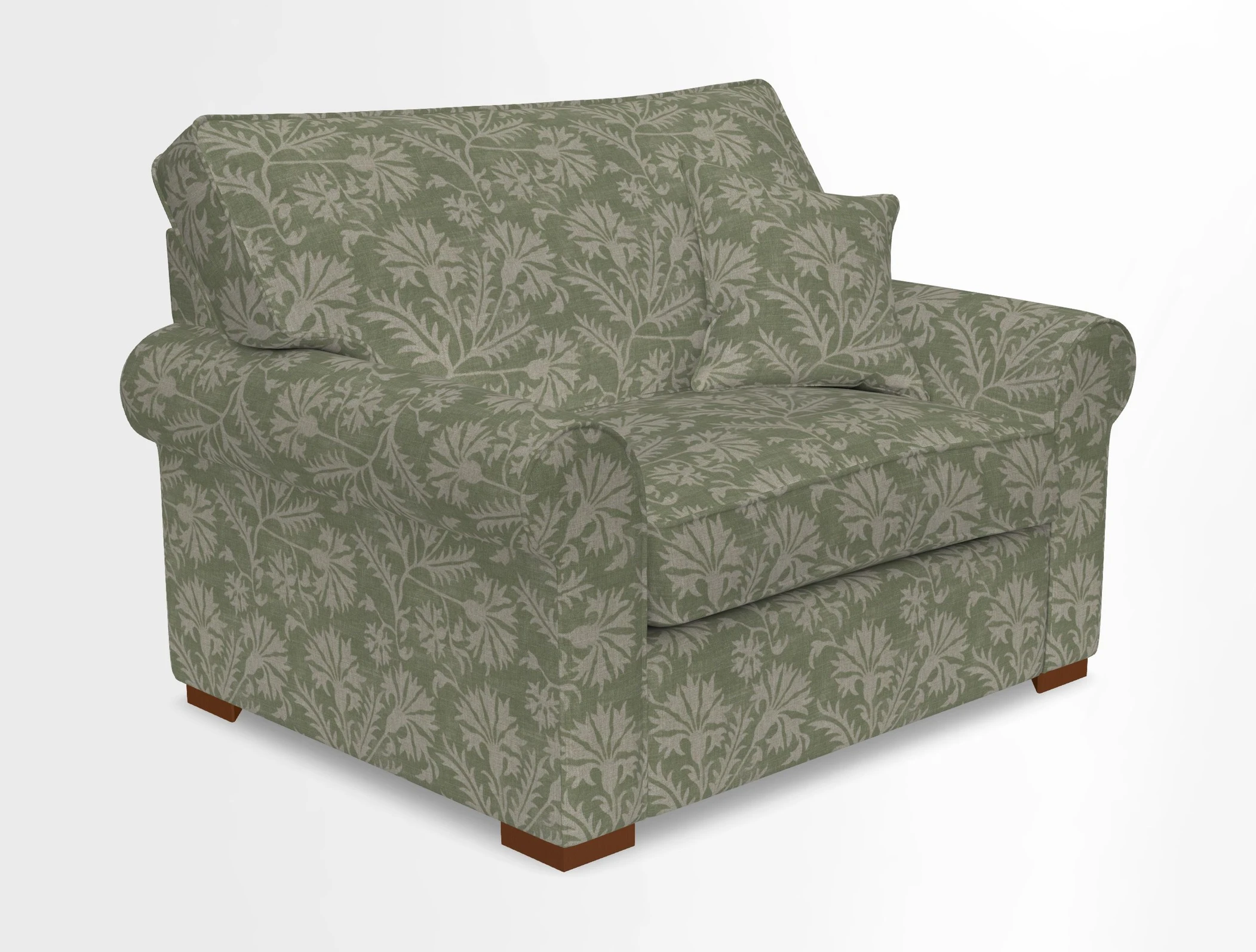 Upperton Snuggler Loose Cover in Two Tone Plain Biscuit - Loose cover option available