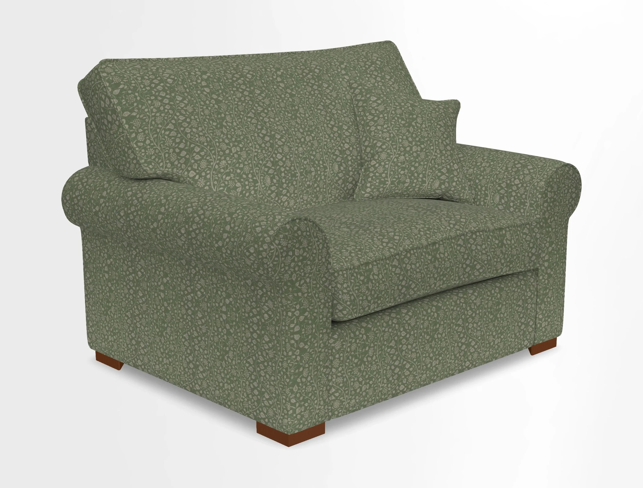 Upperton Snuggler Loose Cover in Two Tone Plain Biscuit - Loose cover option available
