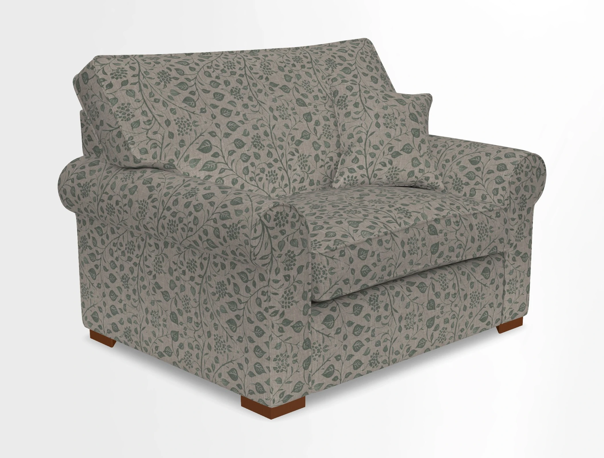 Upperton Snuggler Loose Cover in Two Tone Plain Biscuit - Loose cover option available