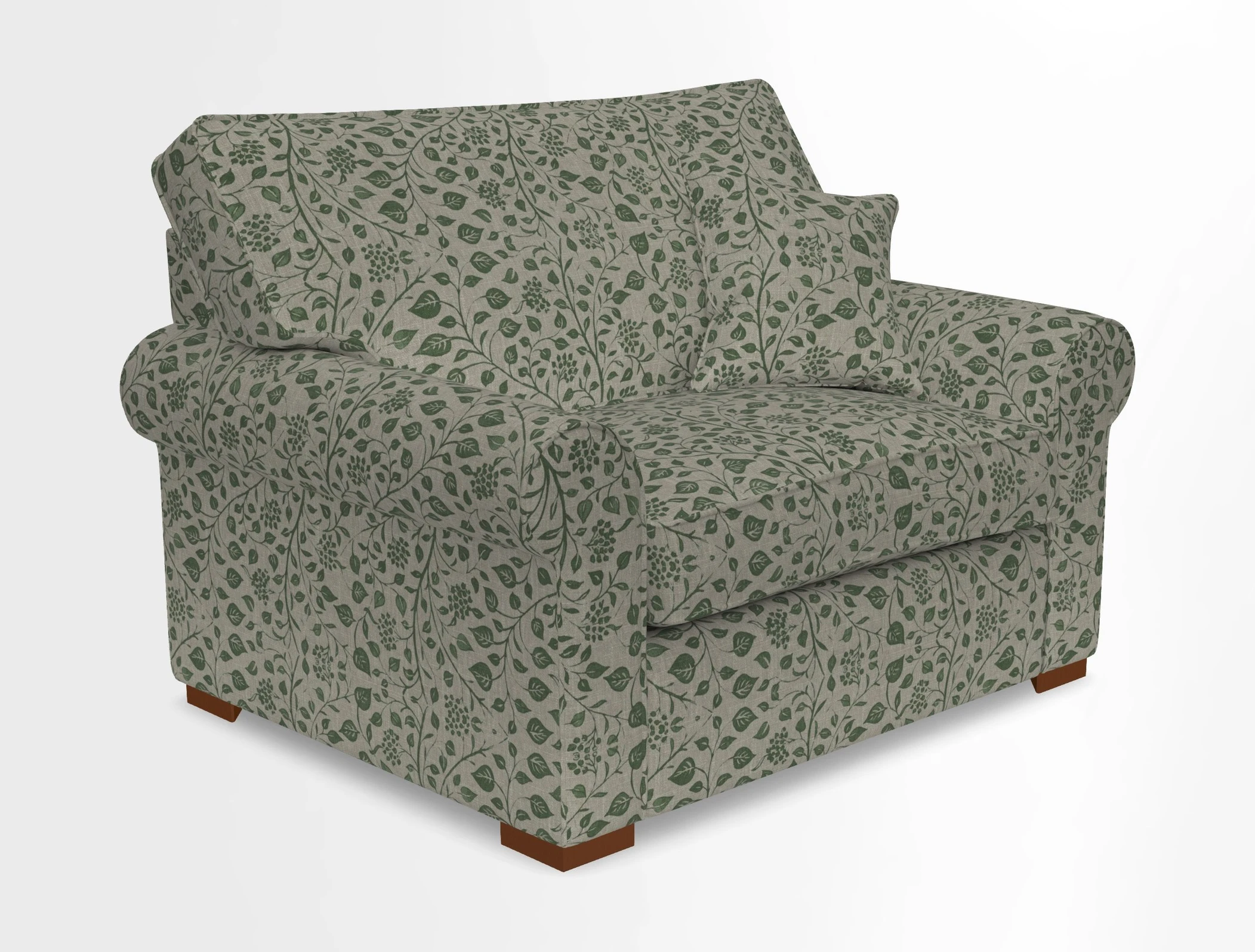 Upperton Snuggler Loose Cover in Two Tone Plain Biscuit - Loose cover option available