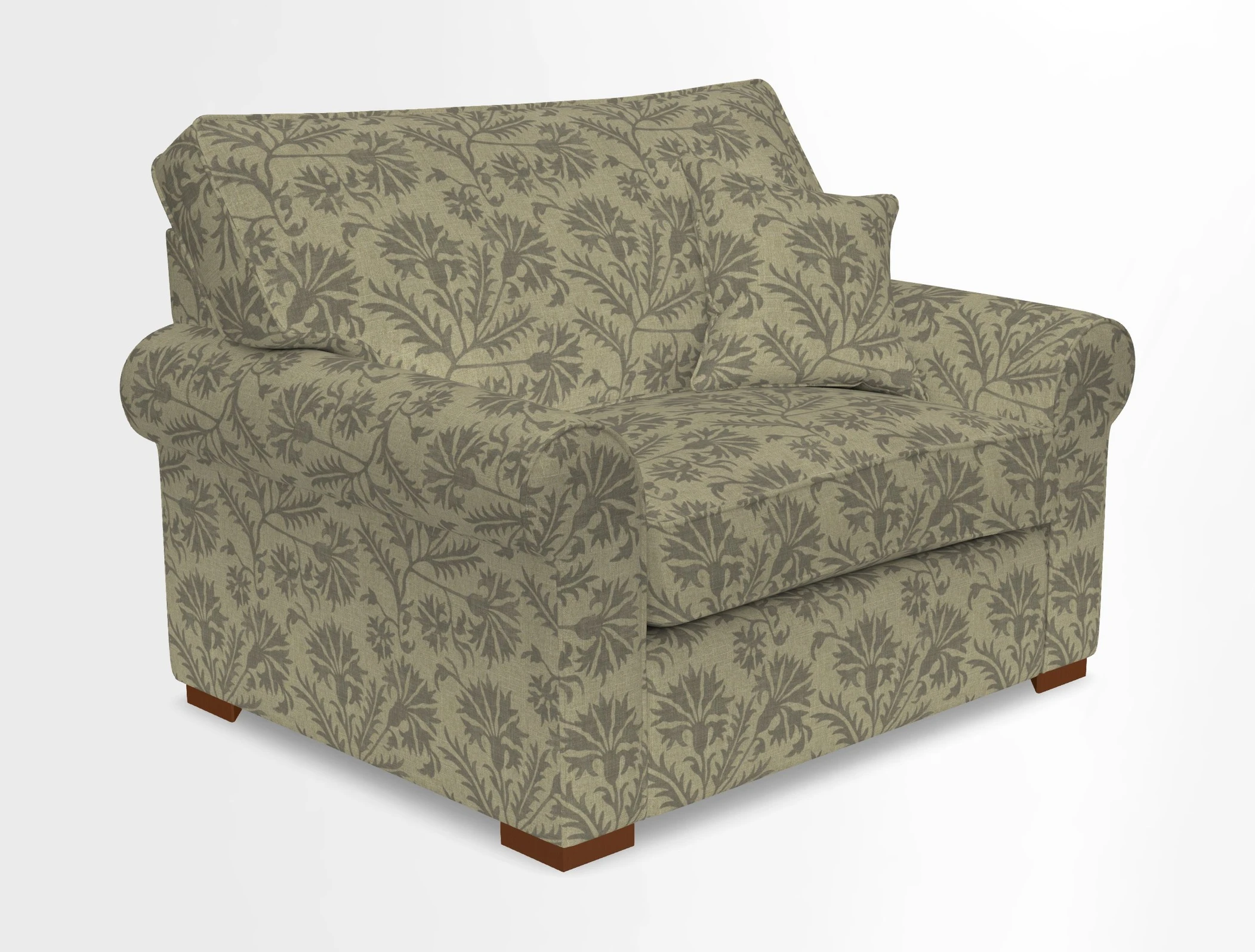 Upperton Snuggler Loose Cover in Two Tone Plain Biscuit - Loose cover option available