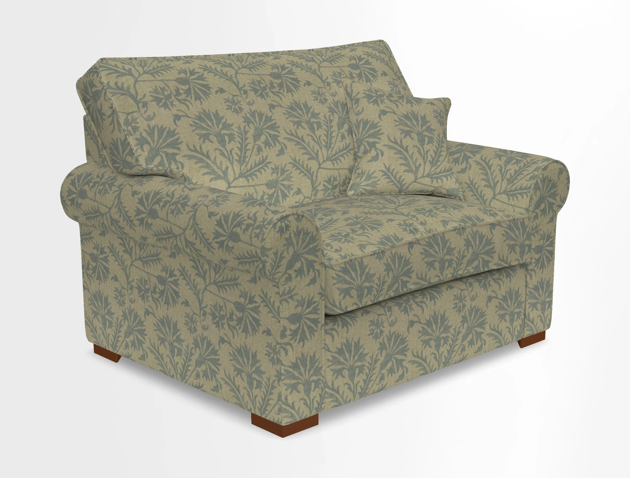 Upperton Snuggler Loose Cover in Two Tone Plain Biscuit - Loose cover option available
