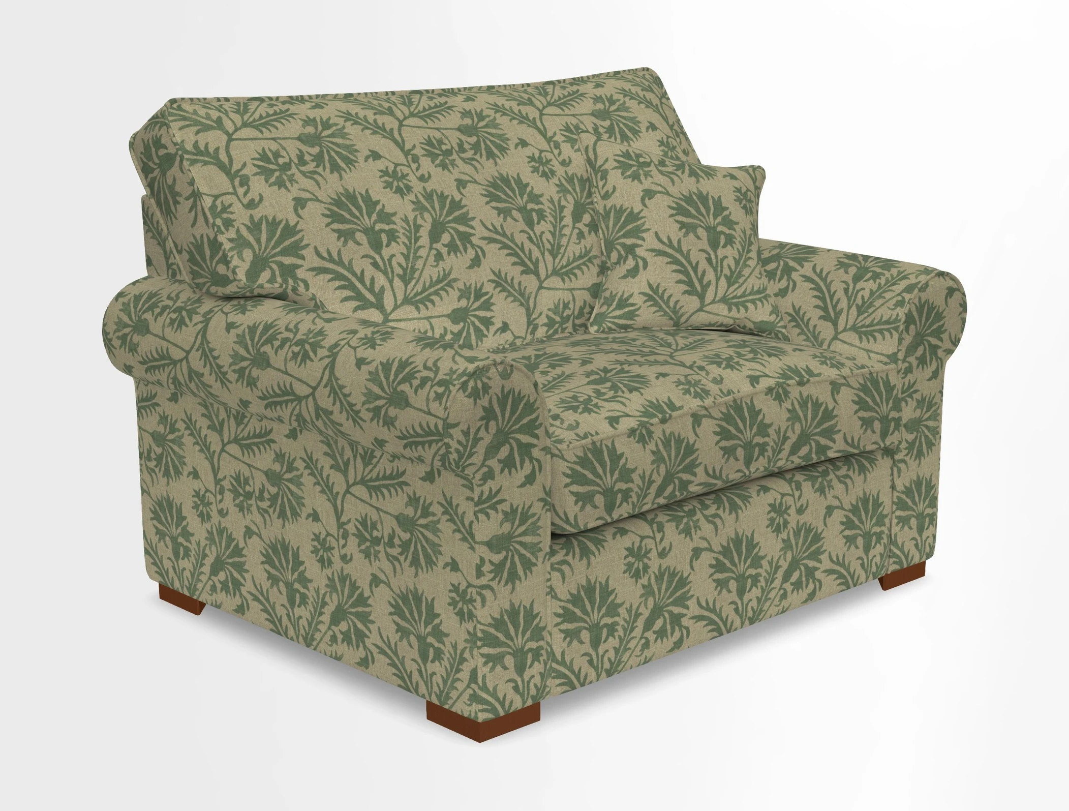 Upperton Snuggler Loose Cover in Two Tone Plain Biscuit - Loose cover option available