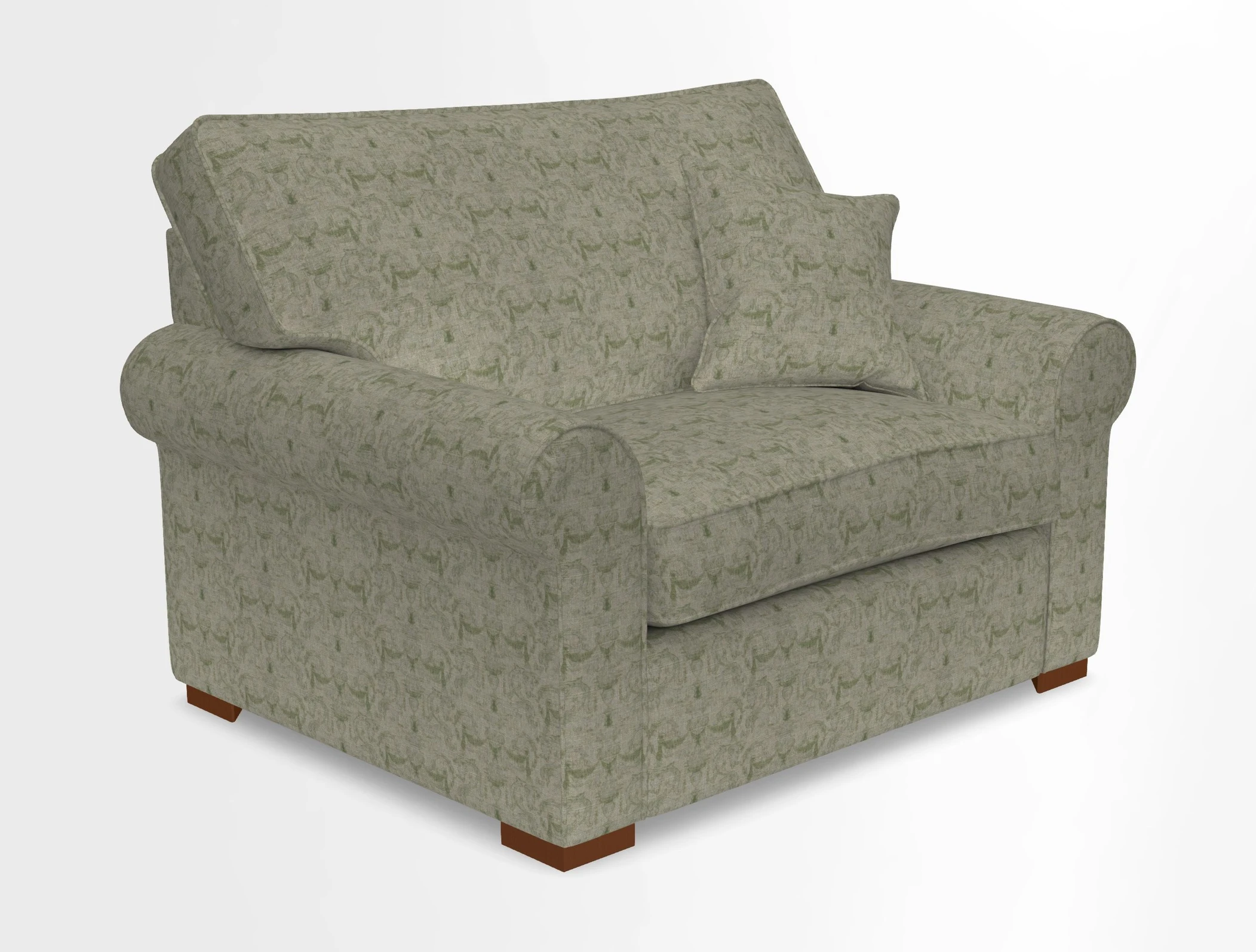Upperton Snuggler Loose Cover in Two Tone Plain Biscuit - Loose cover option available