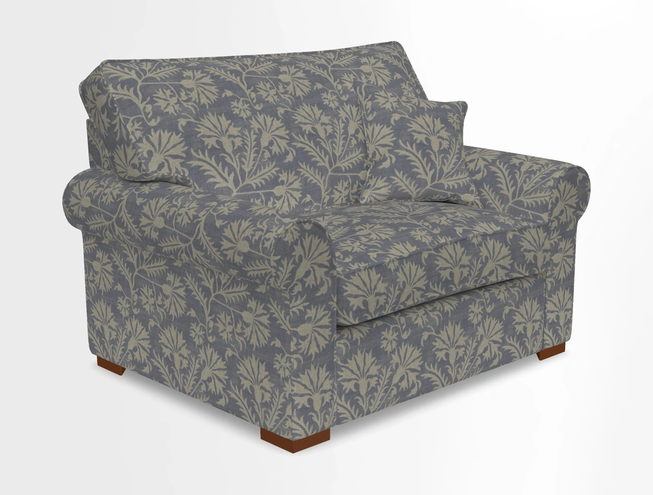 Upperton Snuggler Loose Cover in Two Tone Plain Biscuit - Loose cover option available