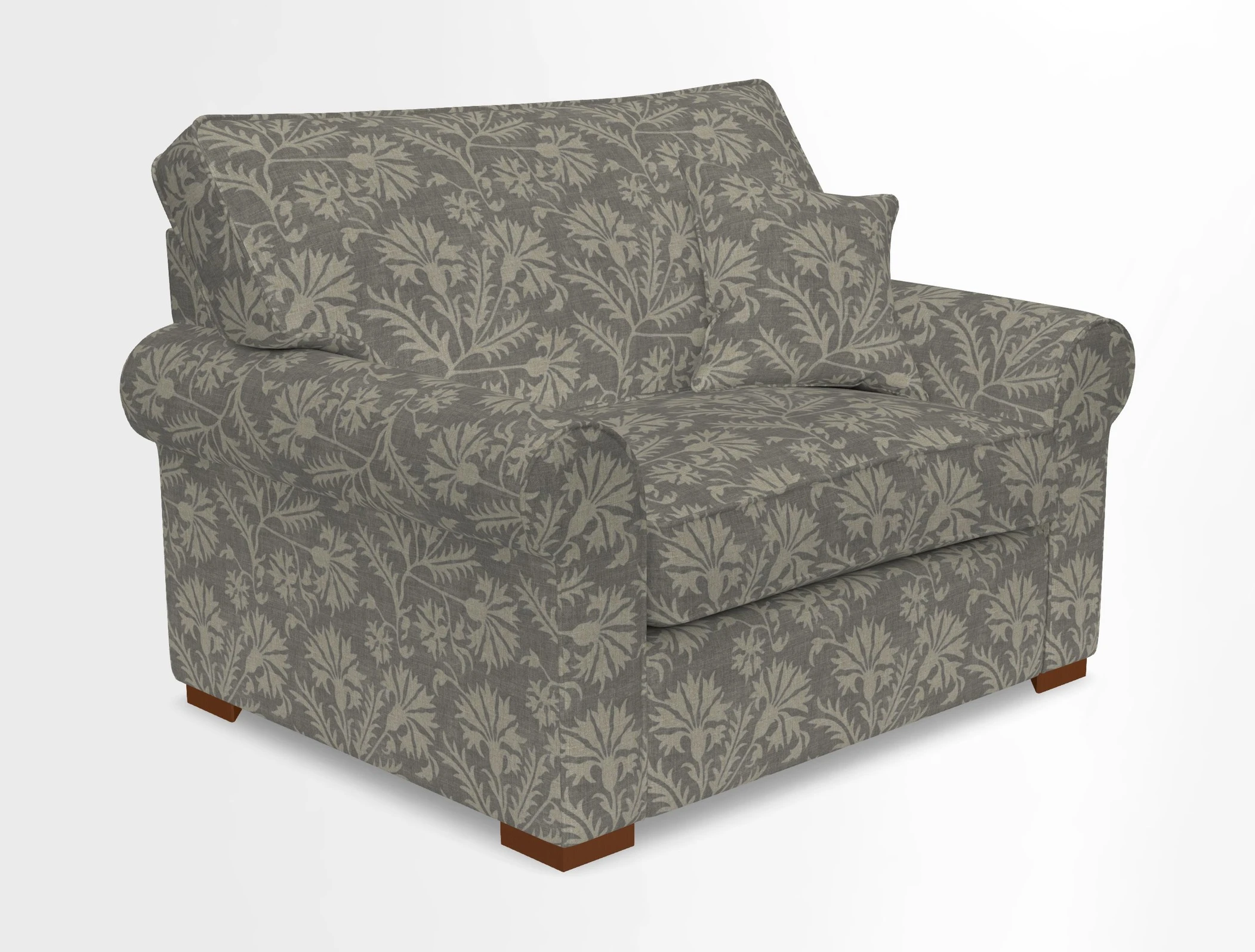 Upperton Snuggler Loose Cover in Two Tone Plain Biscuit - Loose cover option available