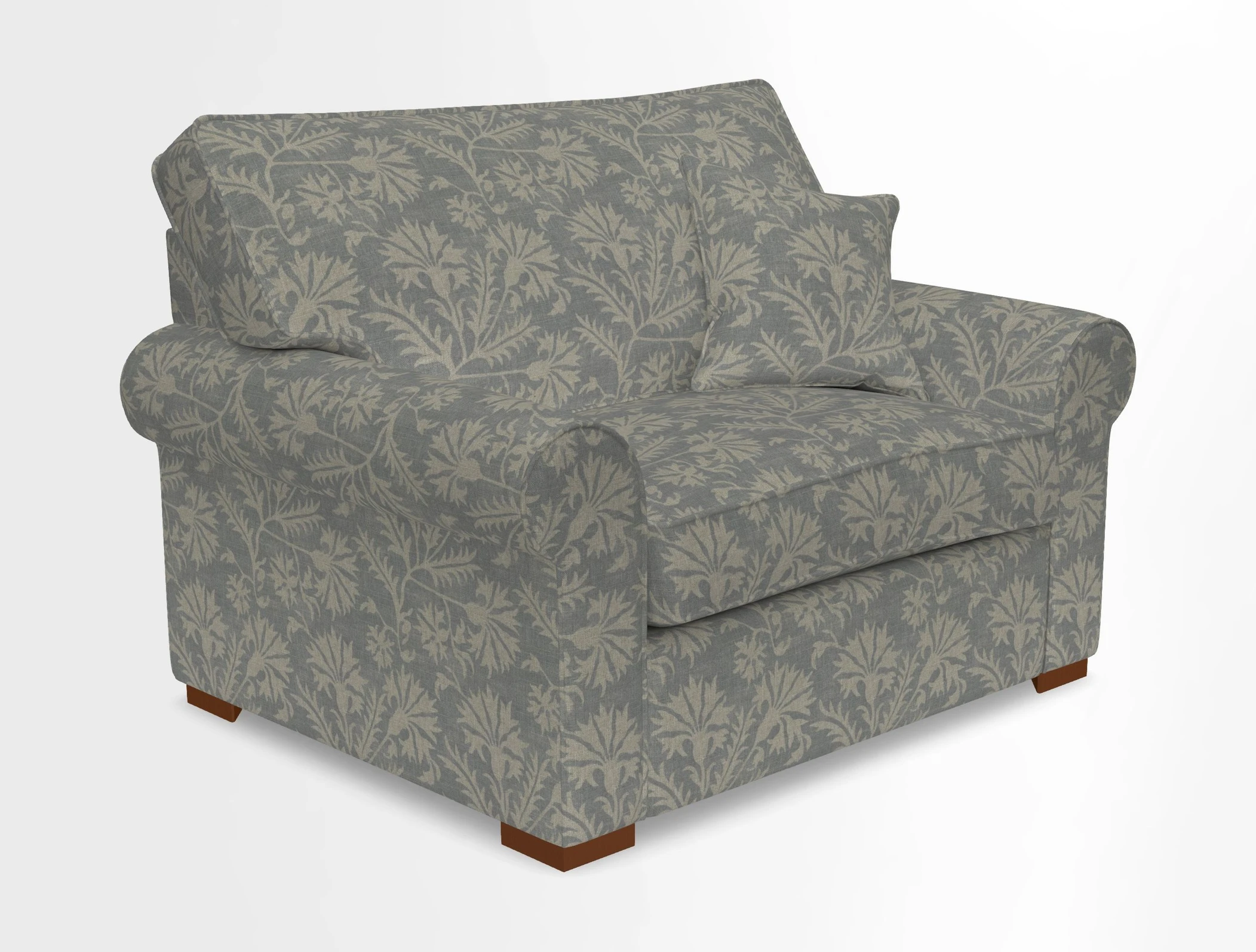 Upperton Snuggler Loose Cover in Two Tone Plain Biscuit - Loose cover option available
