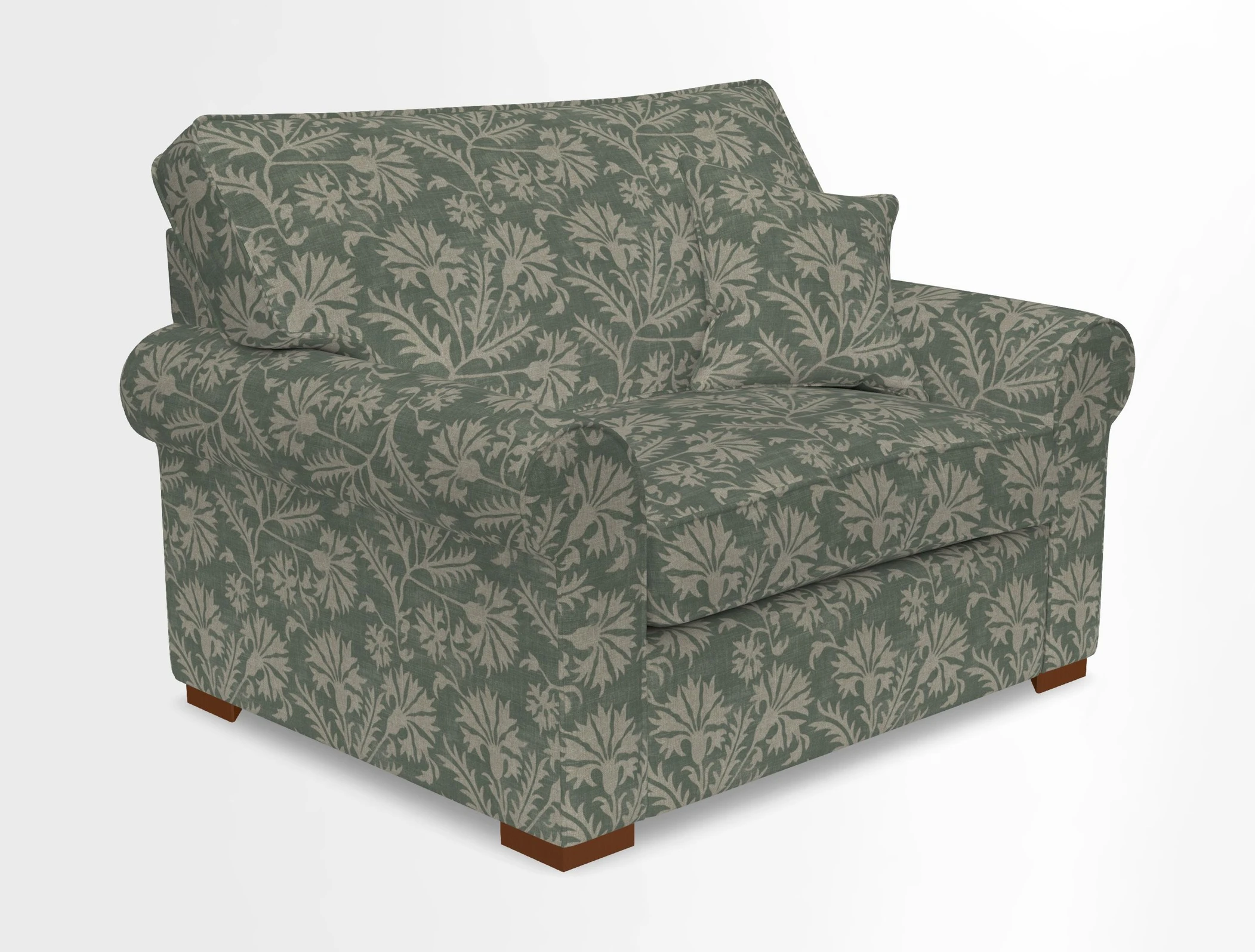 Upperton Snuggler Loose Cover in Two Tone Plain Biscuit - Loose cover option available